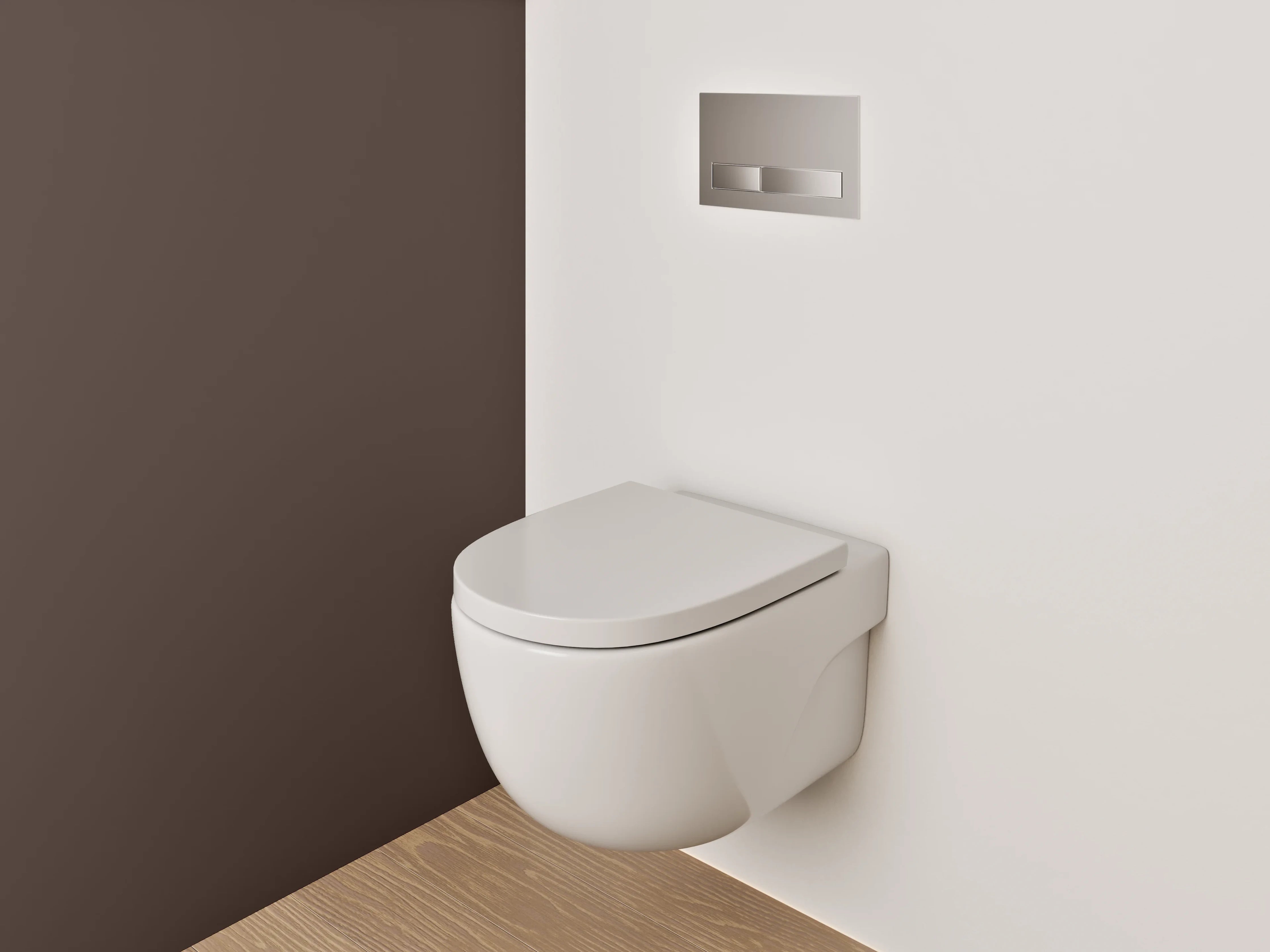 WC-Rückwand - RAL 8017 Schokoladenbraun