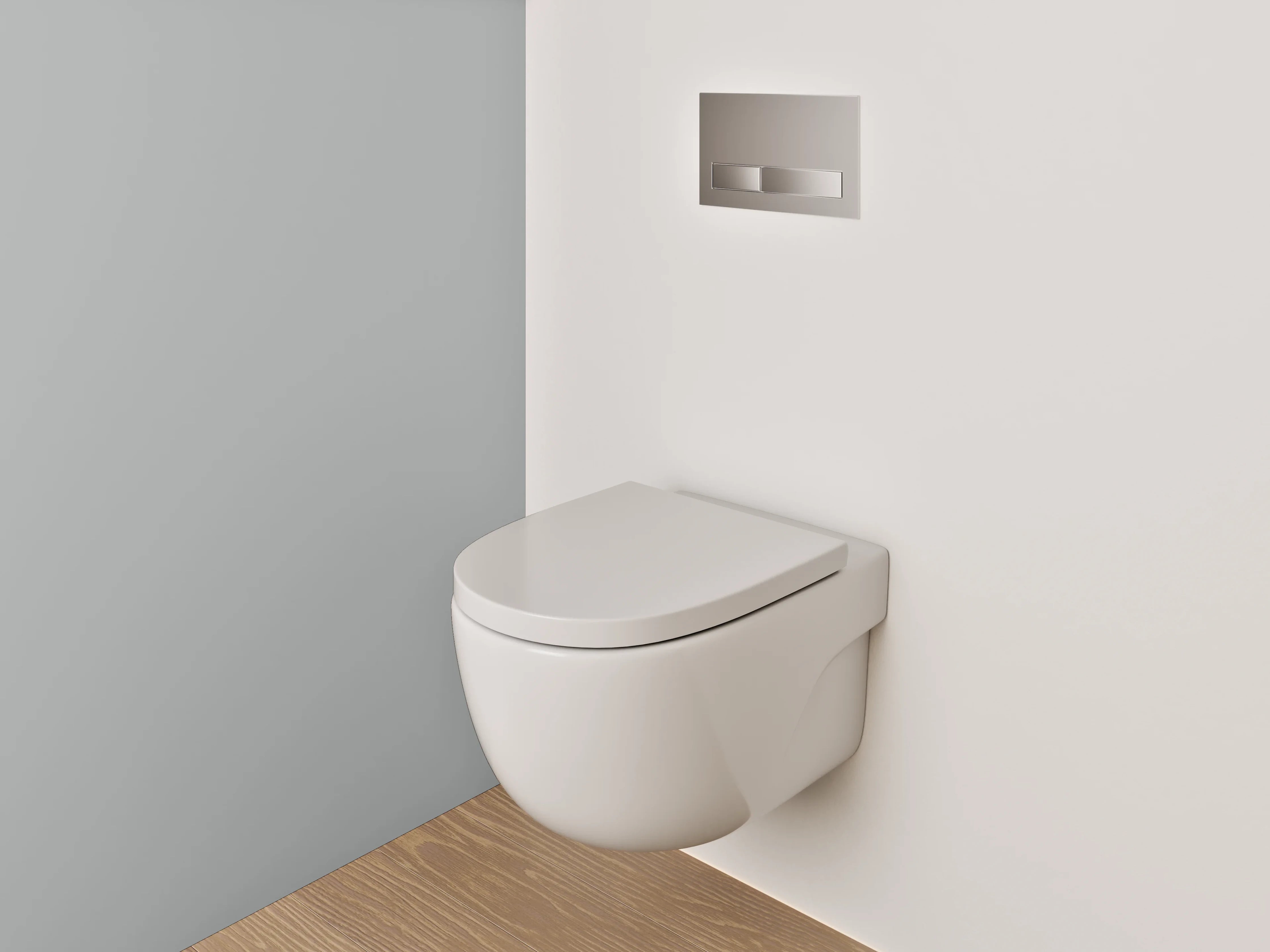 WC-Rückwand - RAL 9006 Weißaluminium