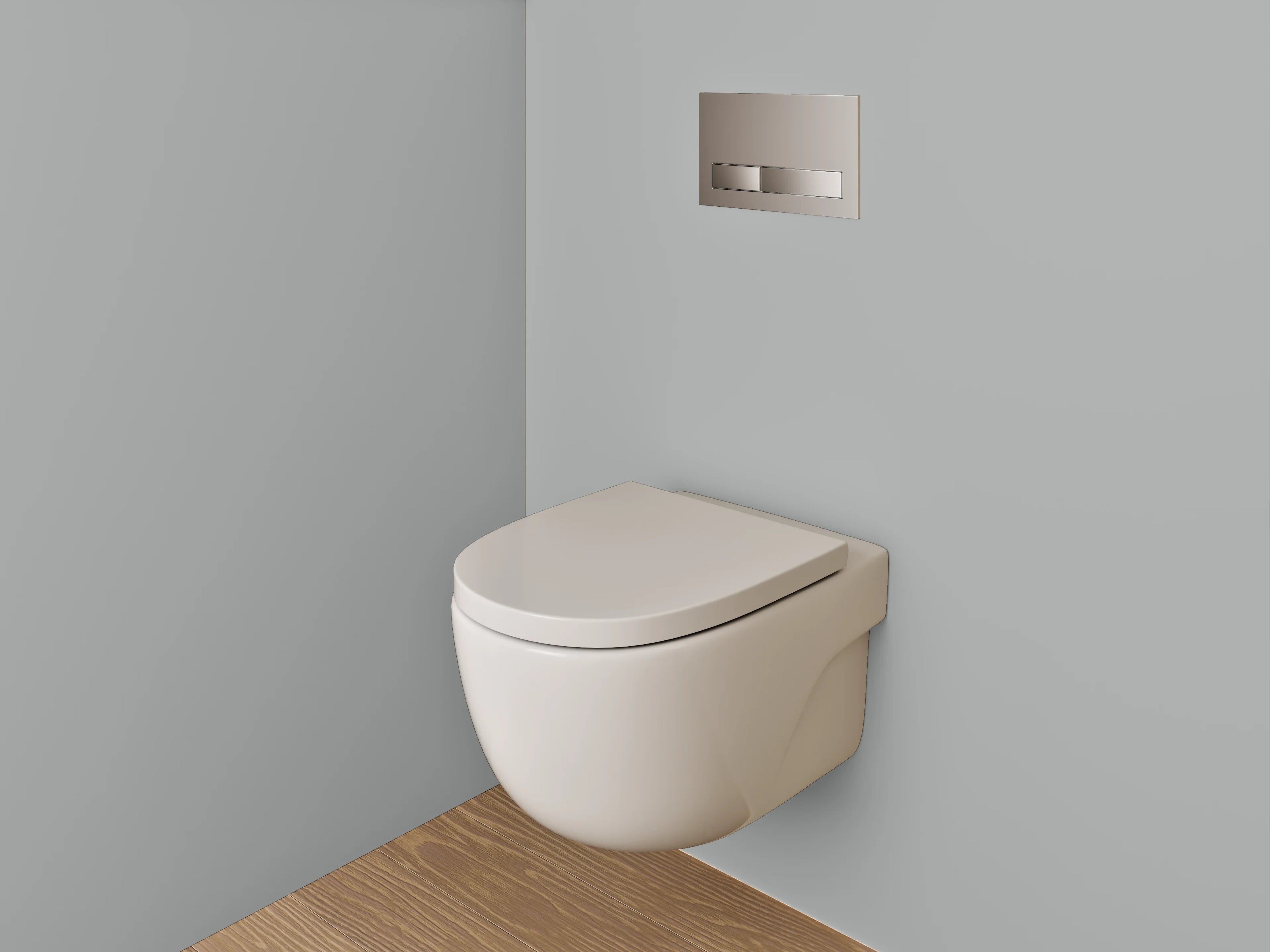WC-Rückwand - RAL 9006 Weißaluminium
