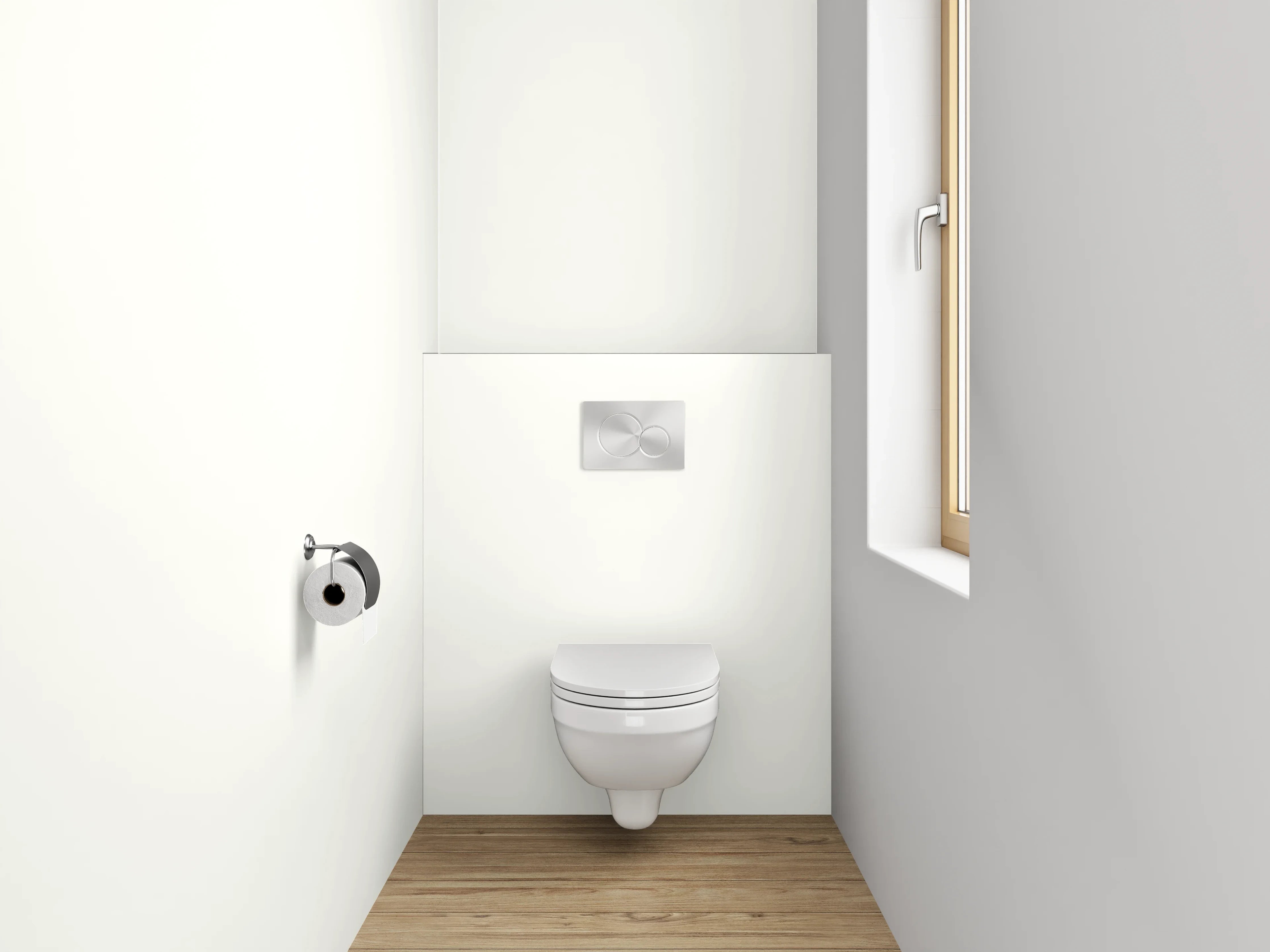 WC-Rückwand - RAL 9010 Reinweiß