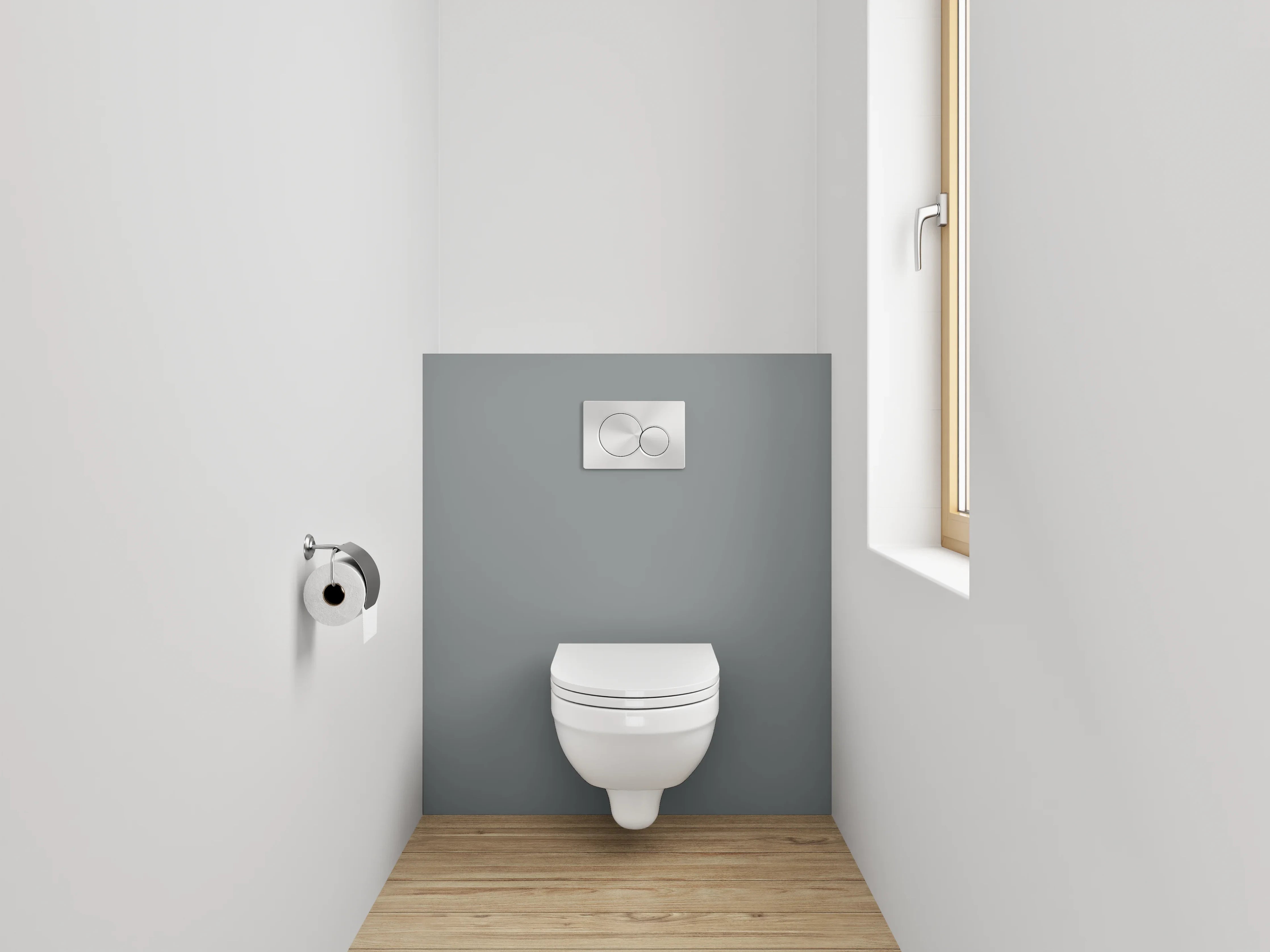 WC-Rückwand - RAL 9023 Perldunkelgrau