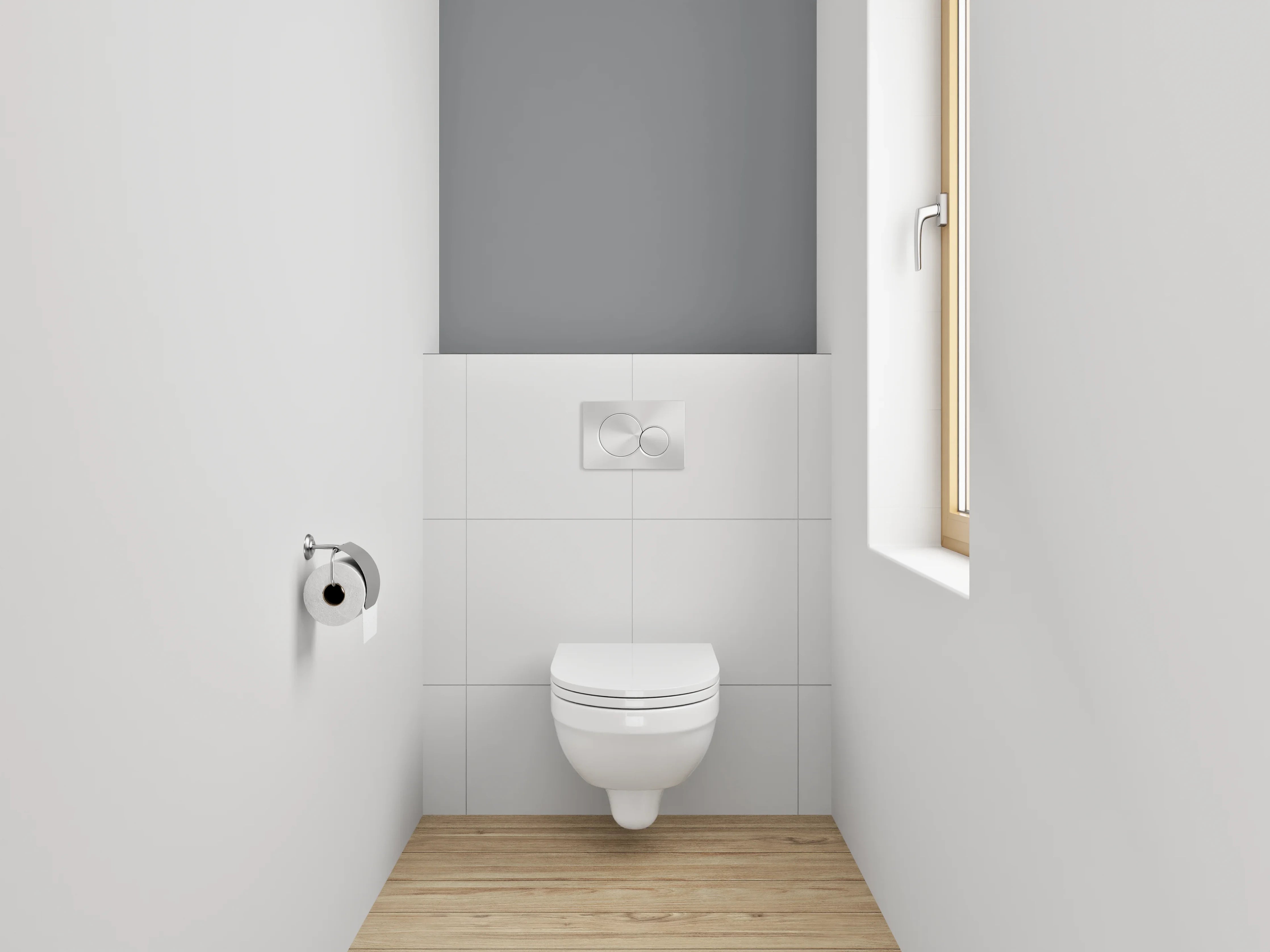 WC-Rückwand - RAL 9023 Perldunkelgrau