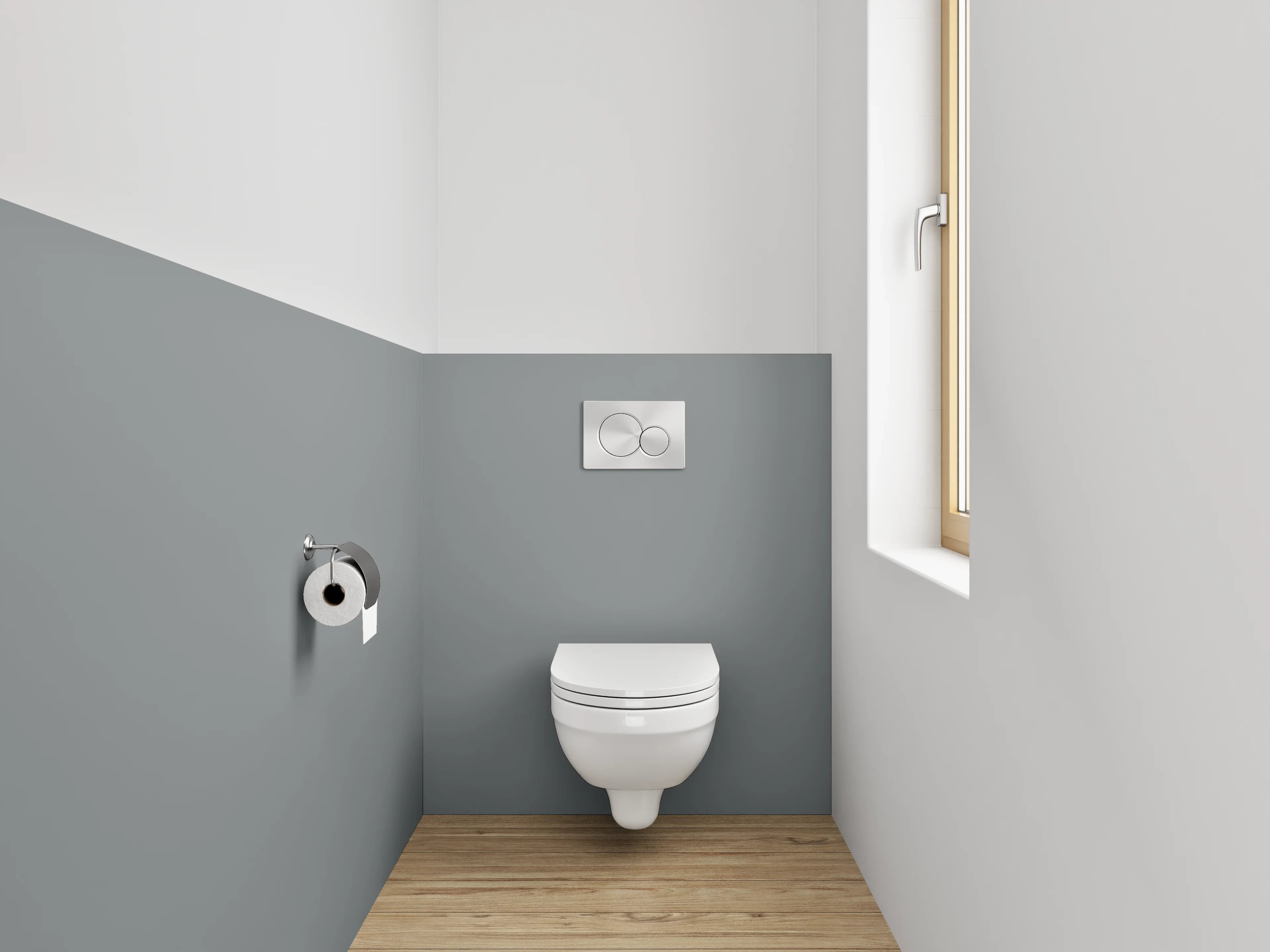 WC-Rückwand - RAL 9023 Perldunkelgrau