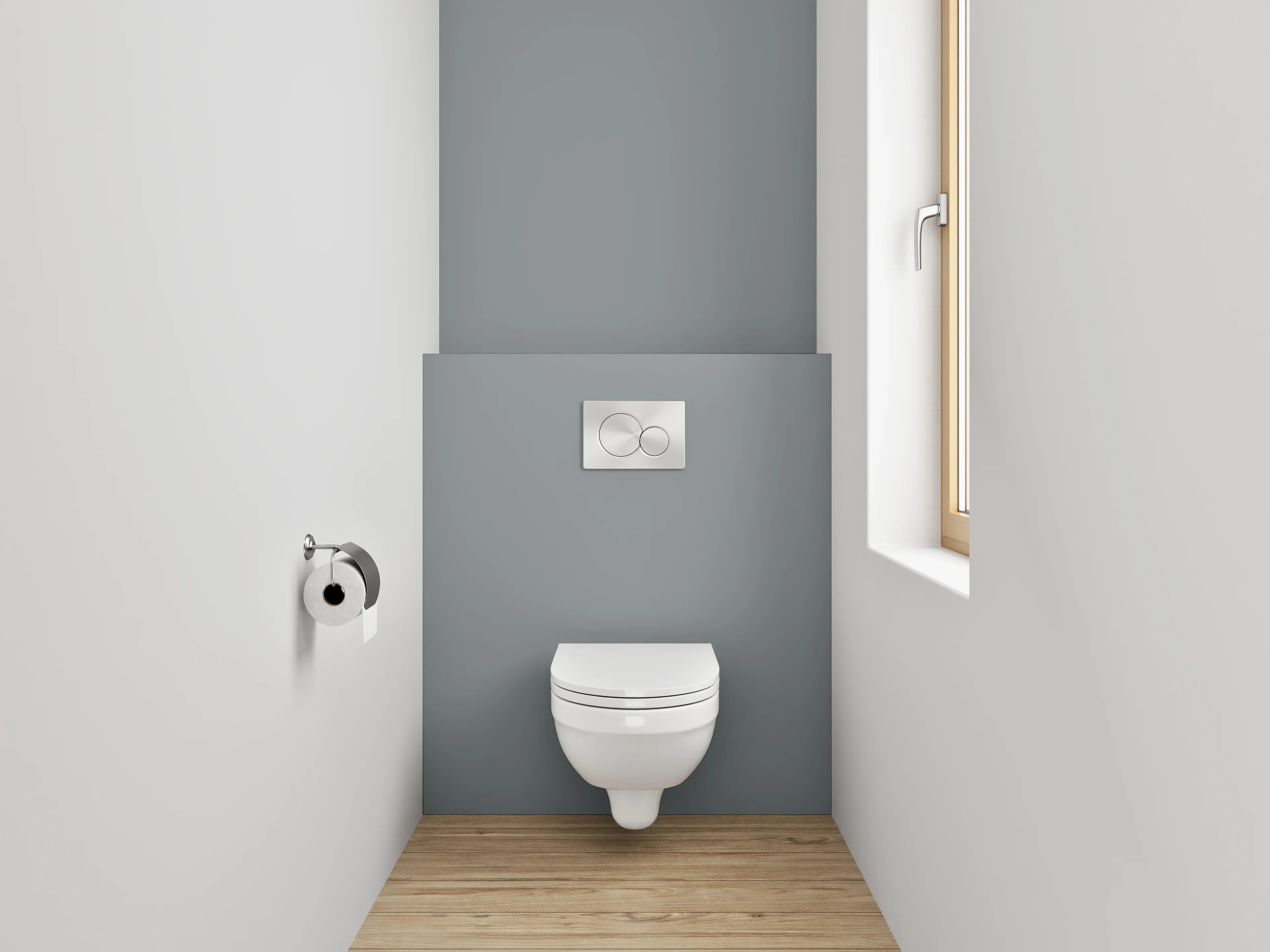 WC-Rückwand - RAL 9023 Perldunkelgrau