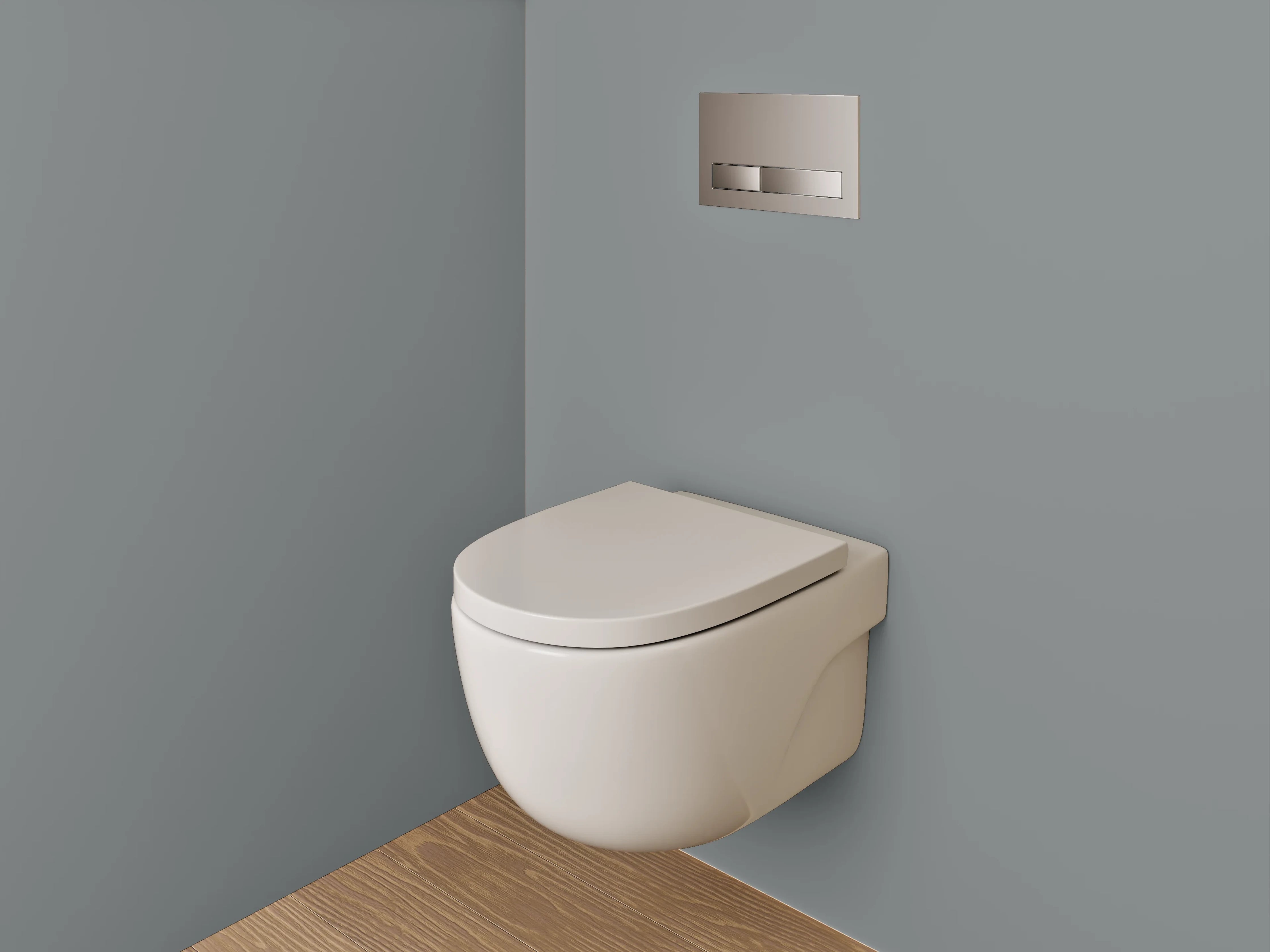 WC-Rückwand - RAL 9023 Perldunkelgrau