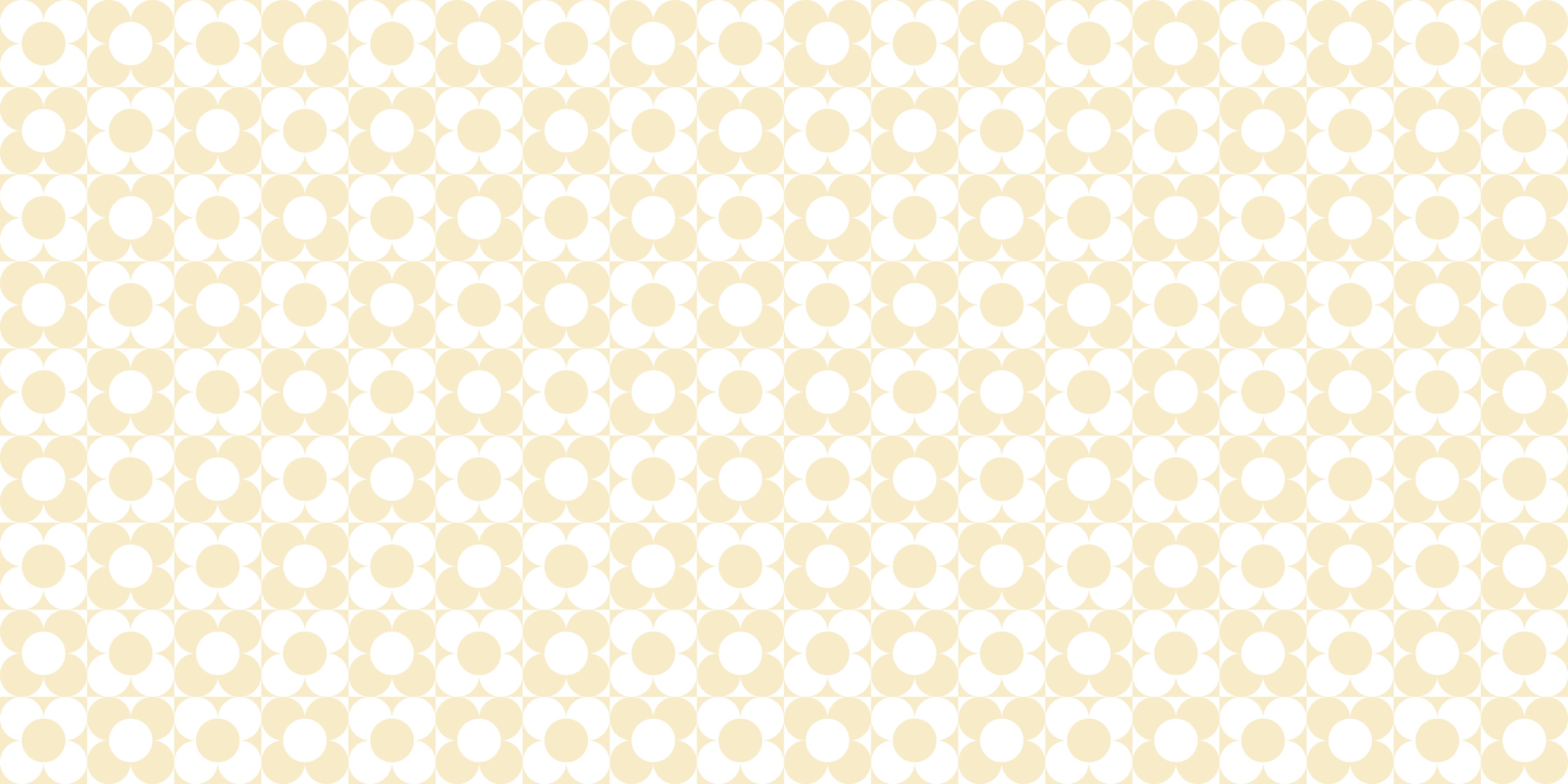 WC-Rückwand-Retro Kreismuster Beige Weiß