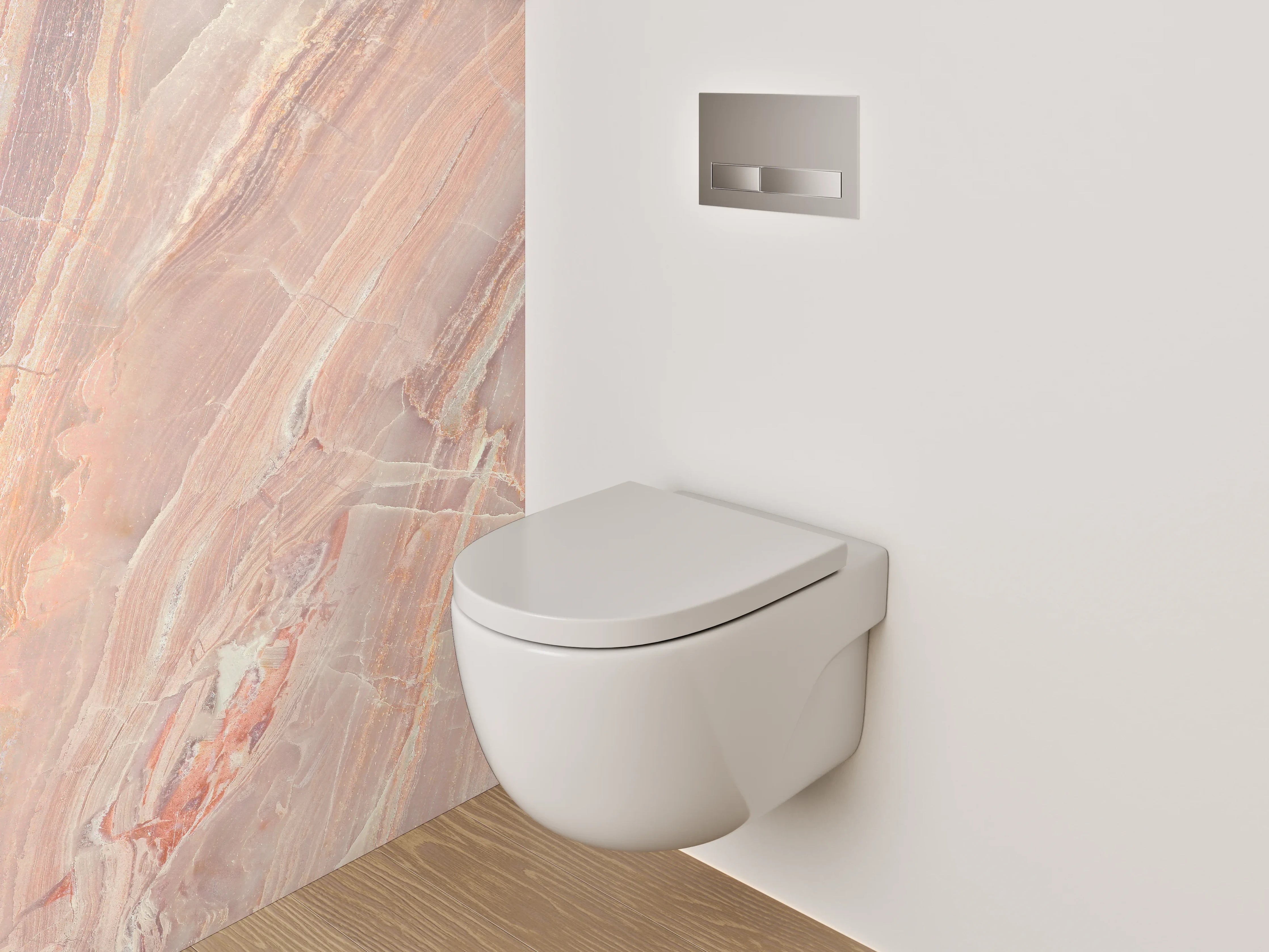 WC-Rückwand - Rosa Onyxmarmor Struktur Design