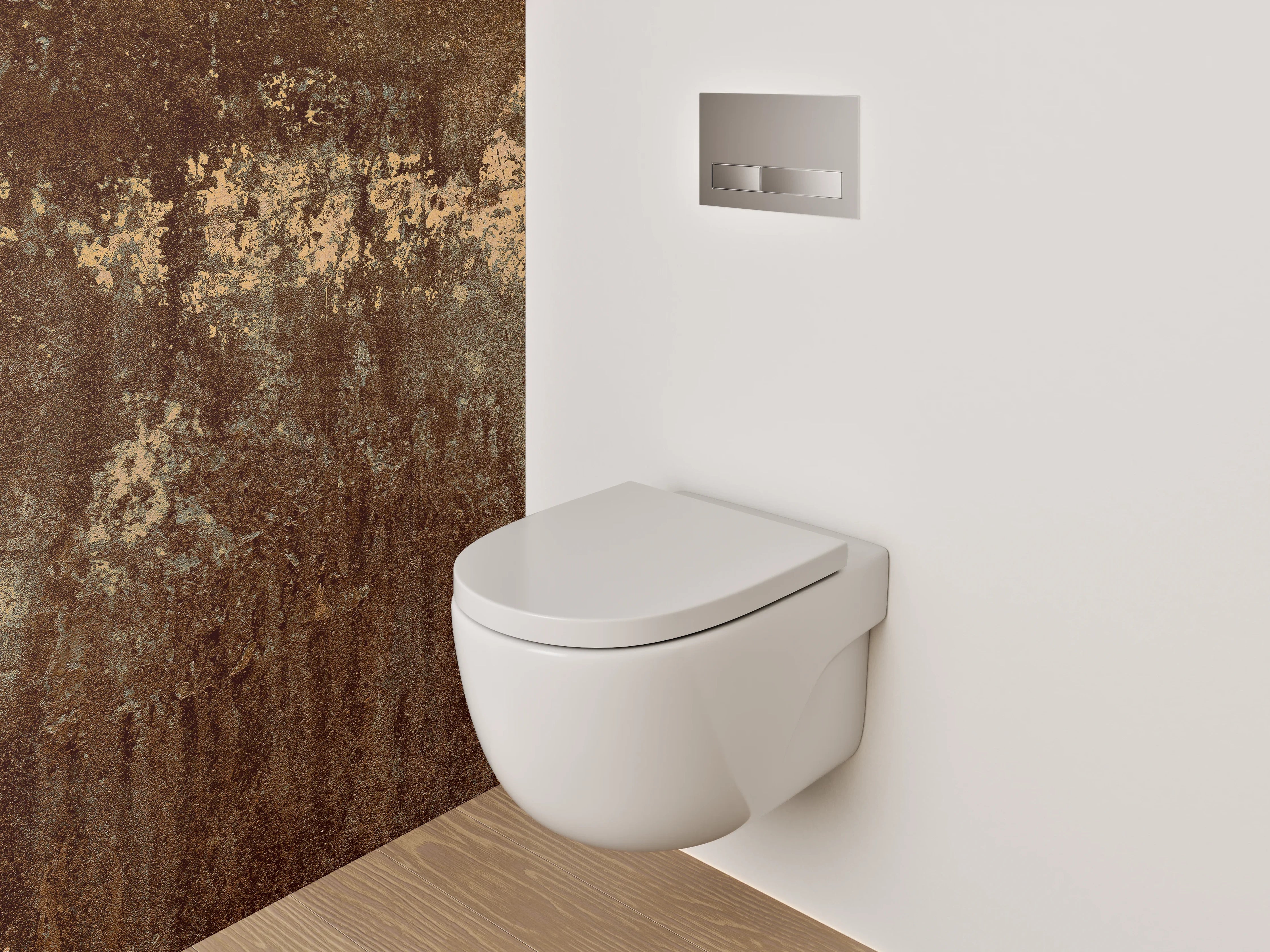 WC-Rückwand - Rostoptik Vintage Beton Look