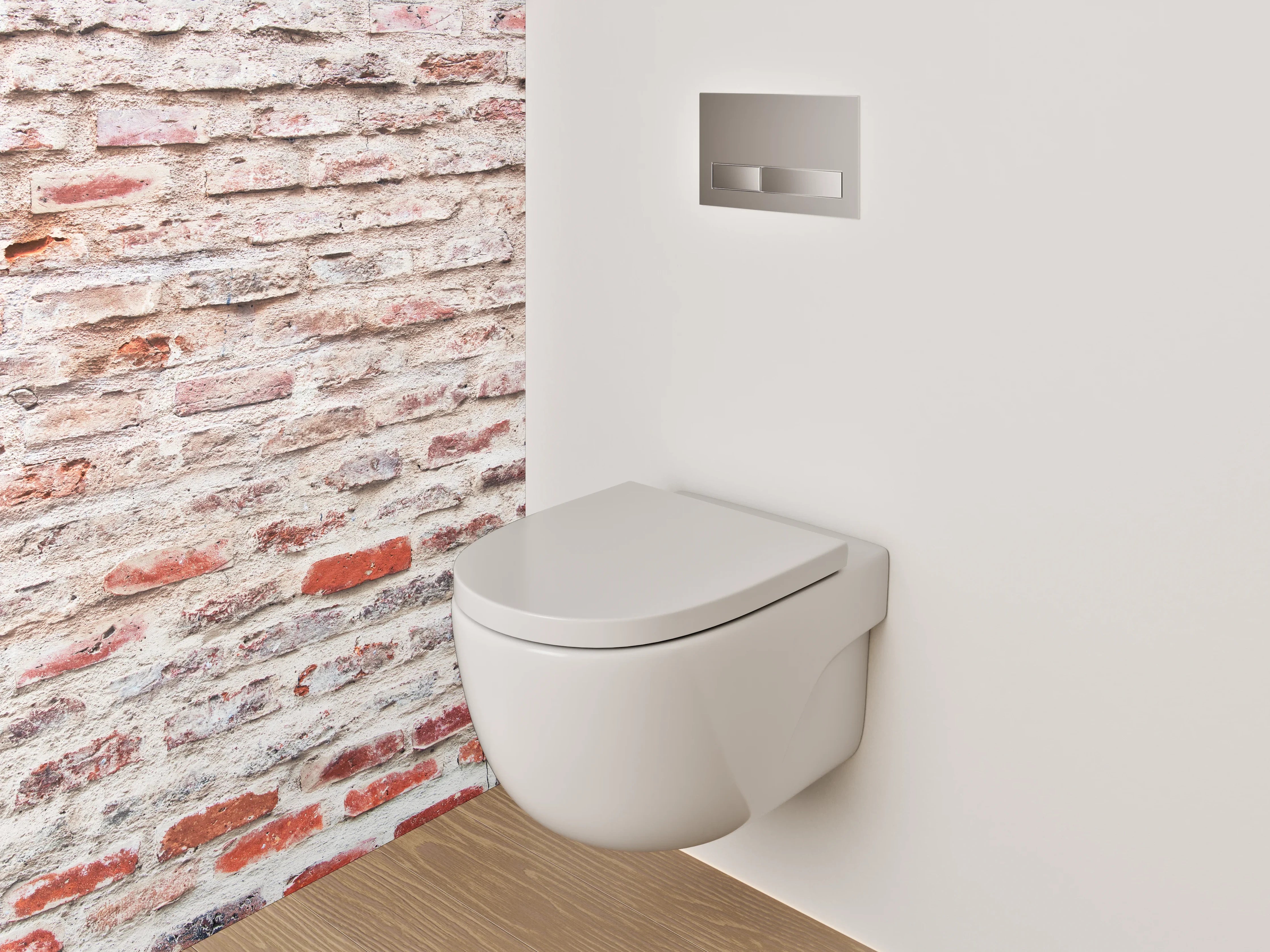 WC-Rückwand - Rustikale Backsteinwand Struktur