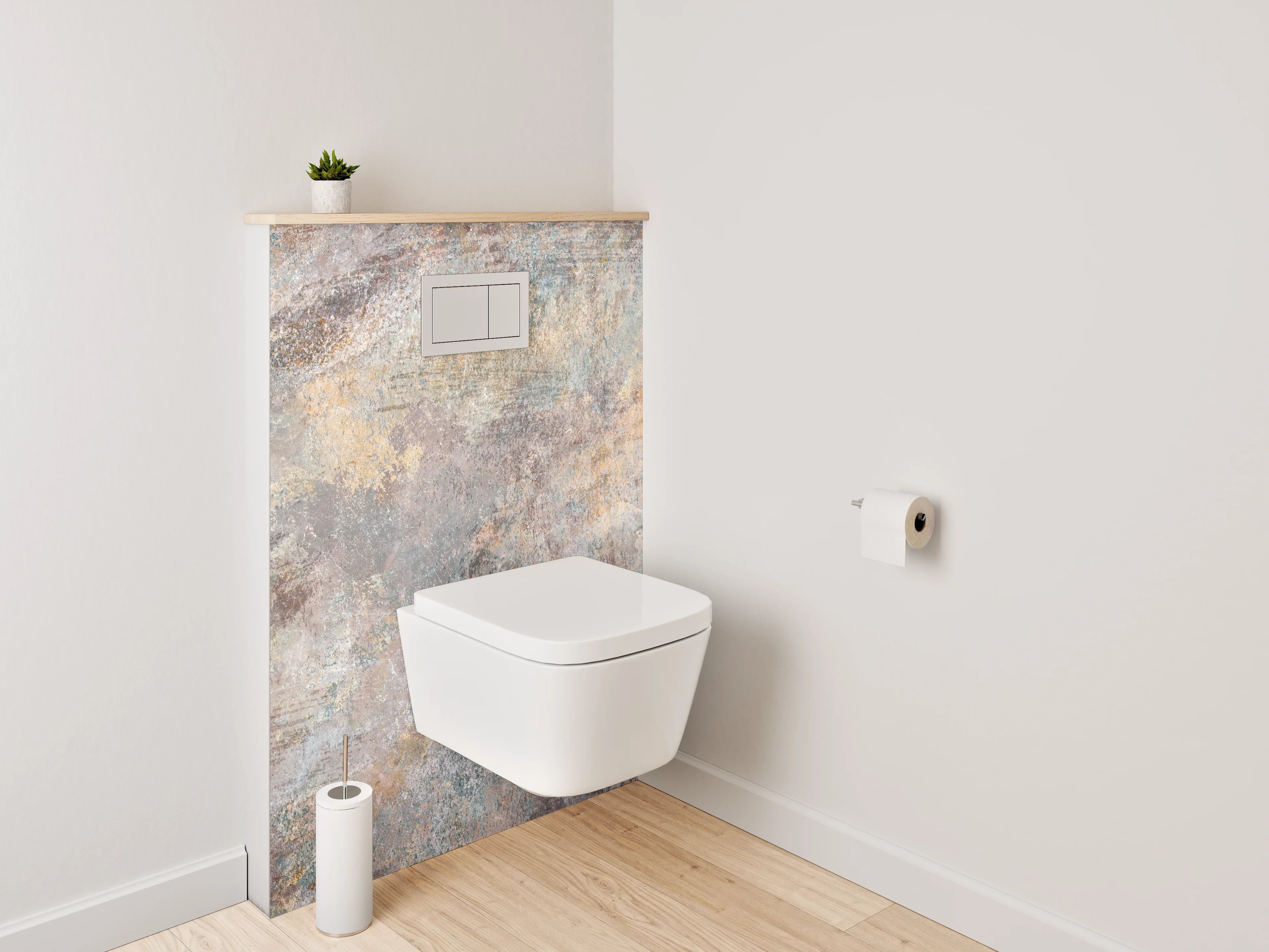 WC-Rückwand - Rustikale Marmoroptik – Bad-Highlight