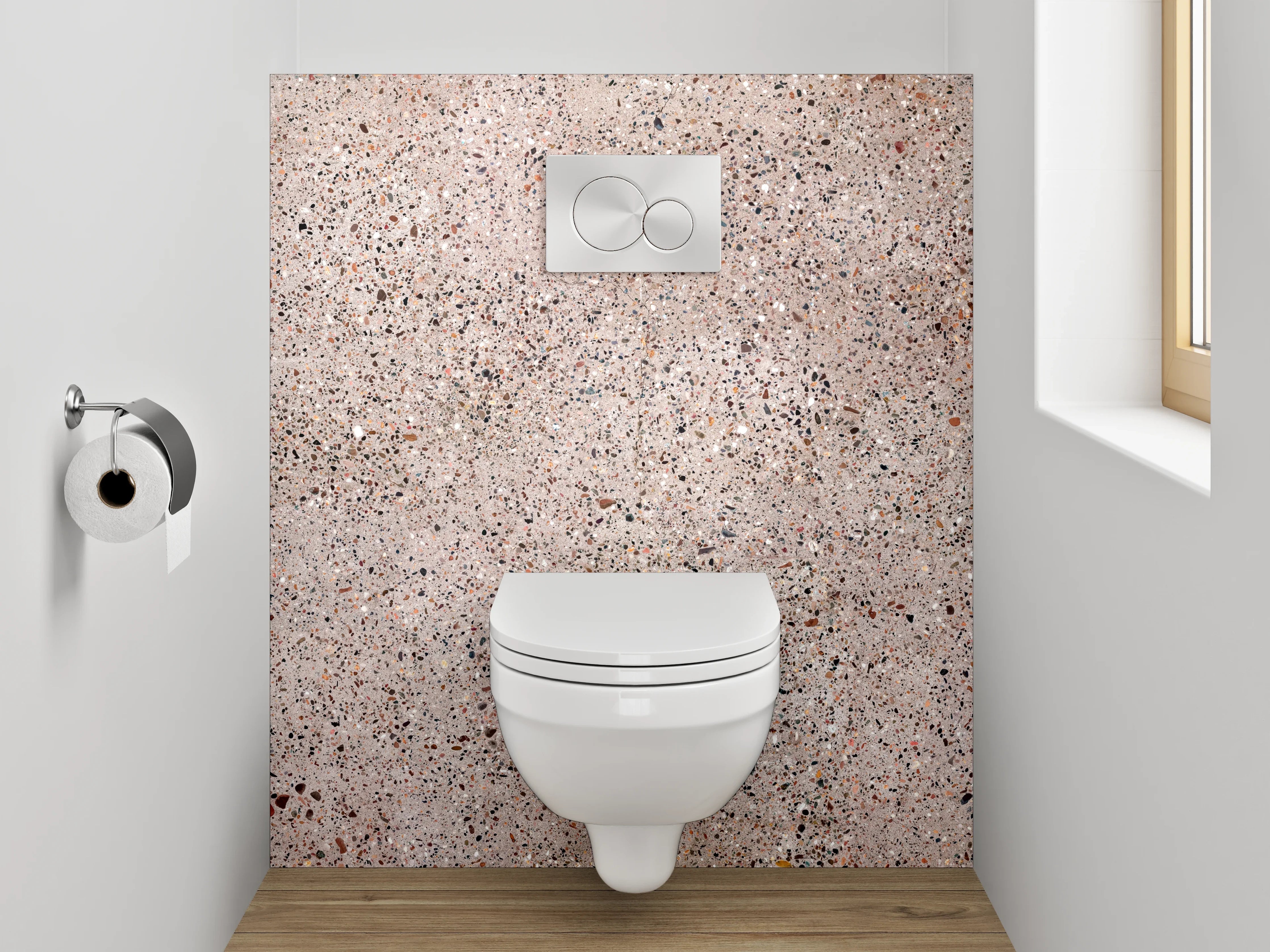 WC-Rückwand - Rustikales Sandstein-Muster