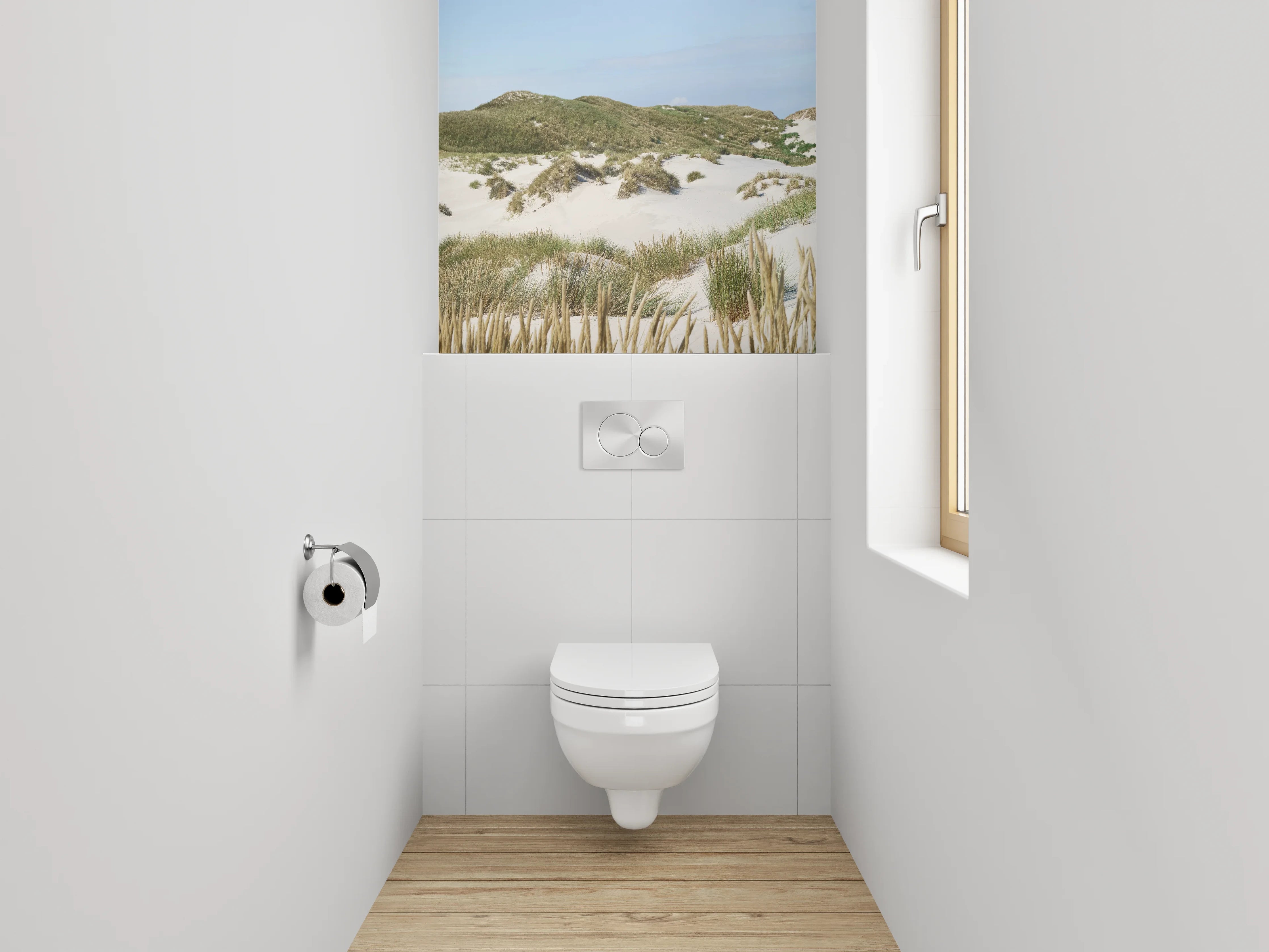 WC-Rückwand - Sanddünen Panorama Nordsee Küste