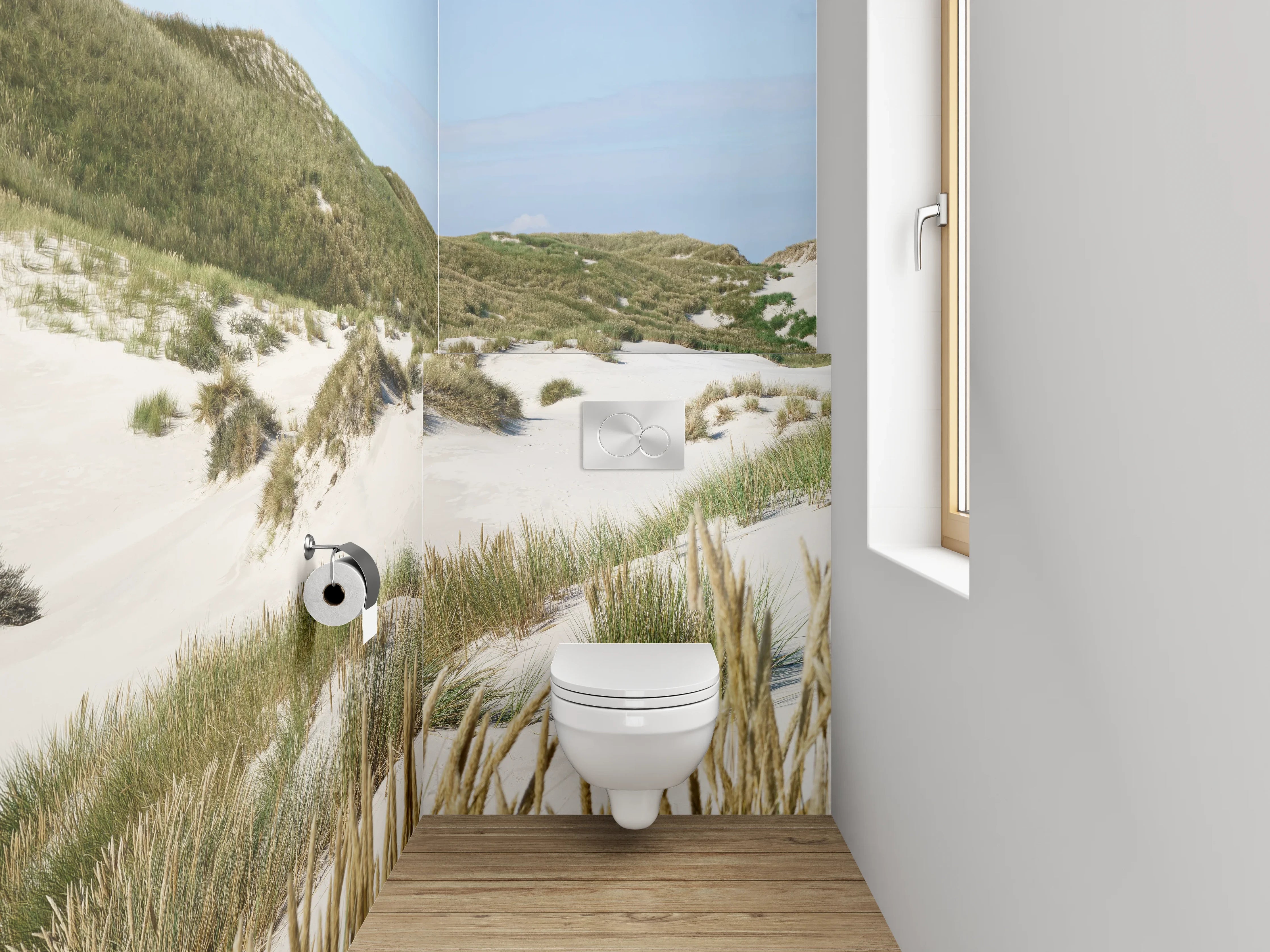 WC-Rückwand - Sanddünen Panorama Nordsee Küste