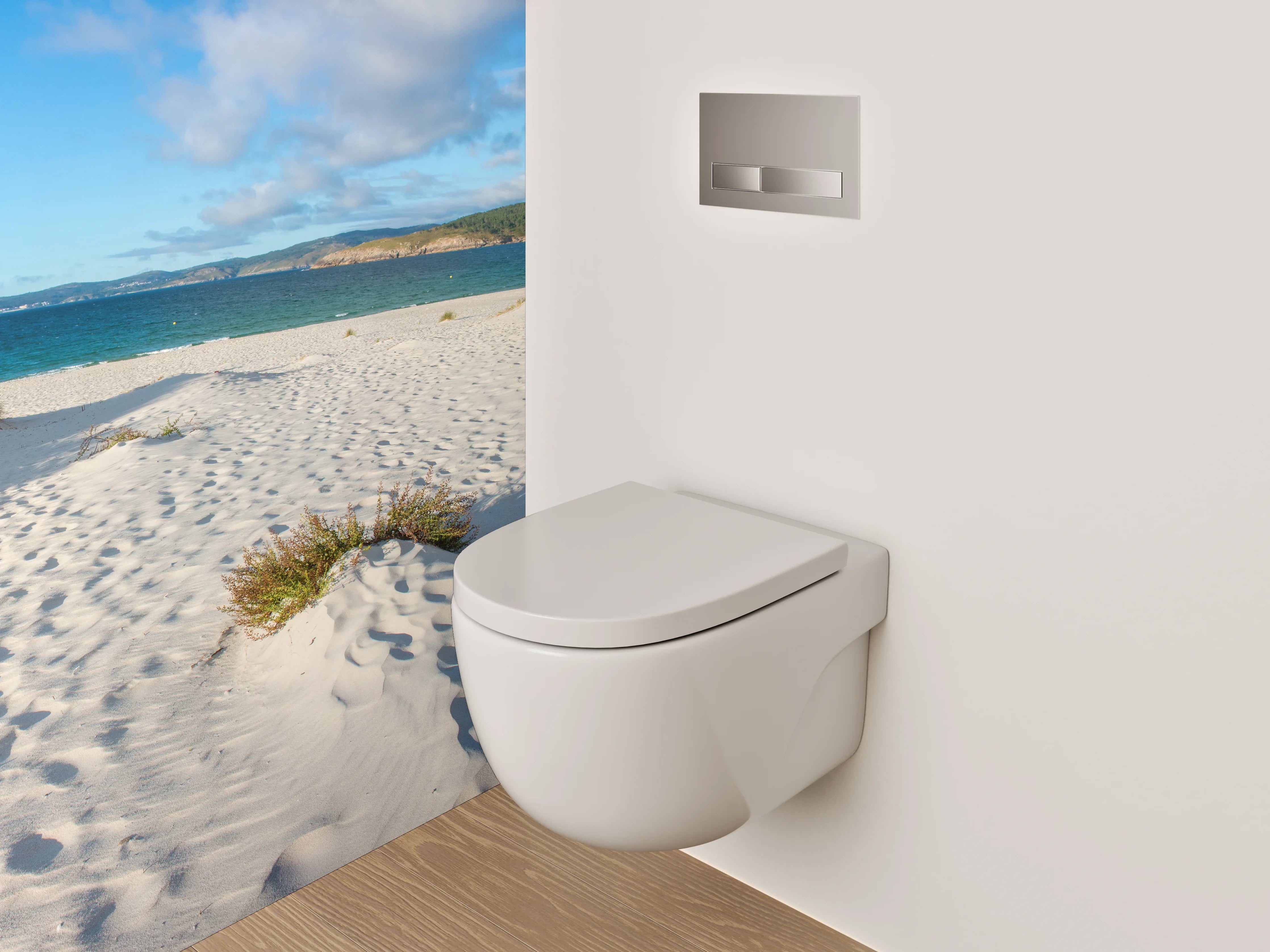 WC-Rückwand - Sanddünen am Meer Panorama