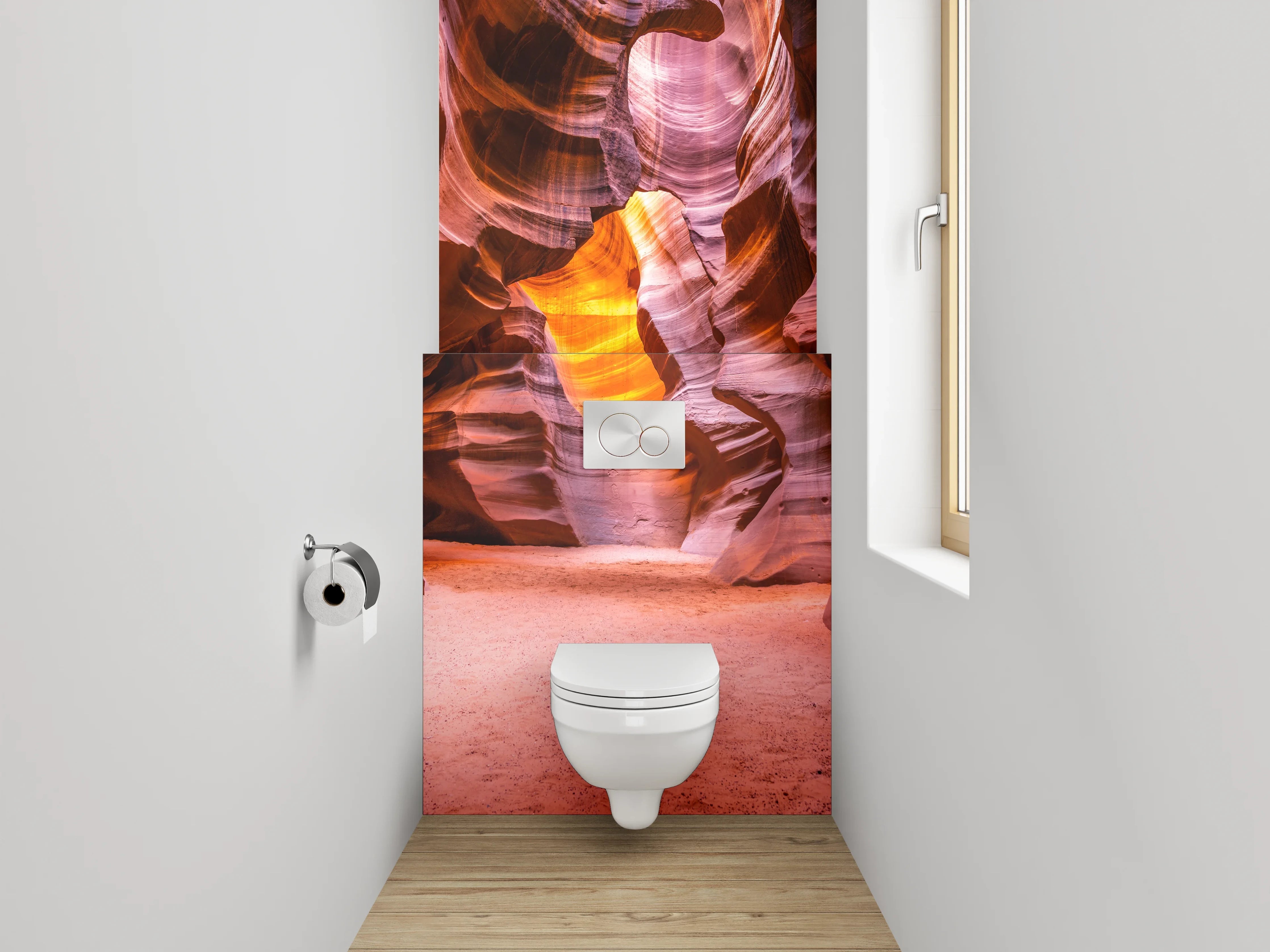 WC-Rückwand - Sandstein-Klamm Naturwunder Fotomotiv