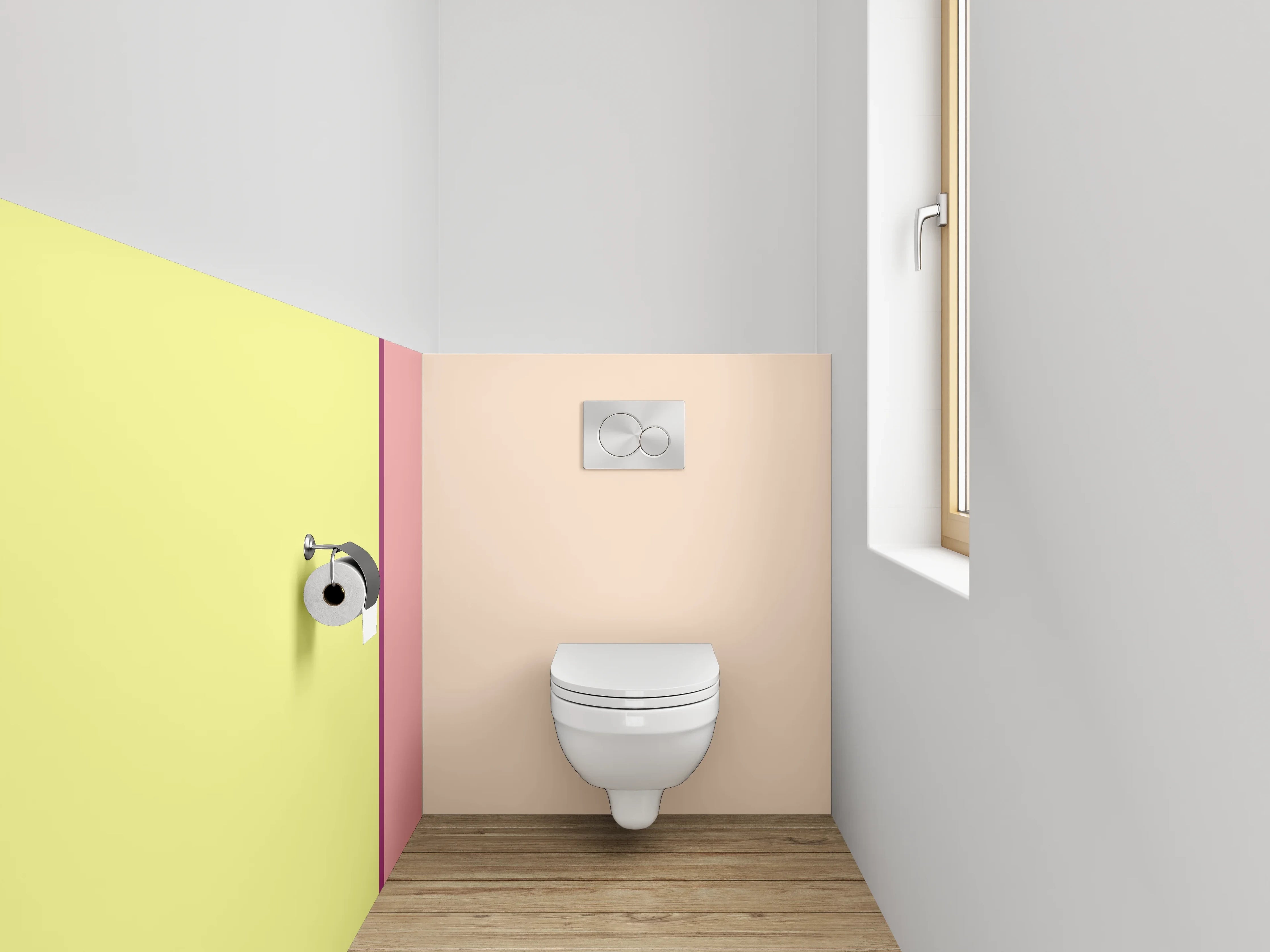WC-Rückwand - Sanfte Pastellfarben Collage