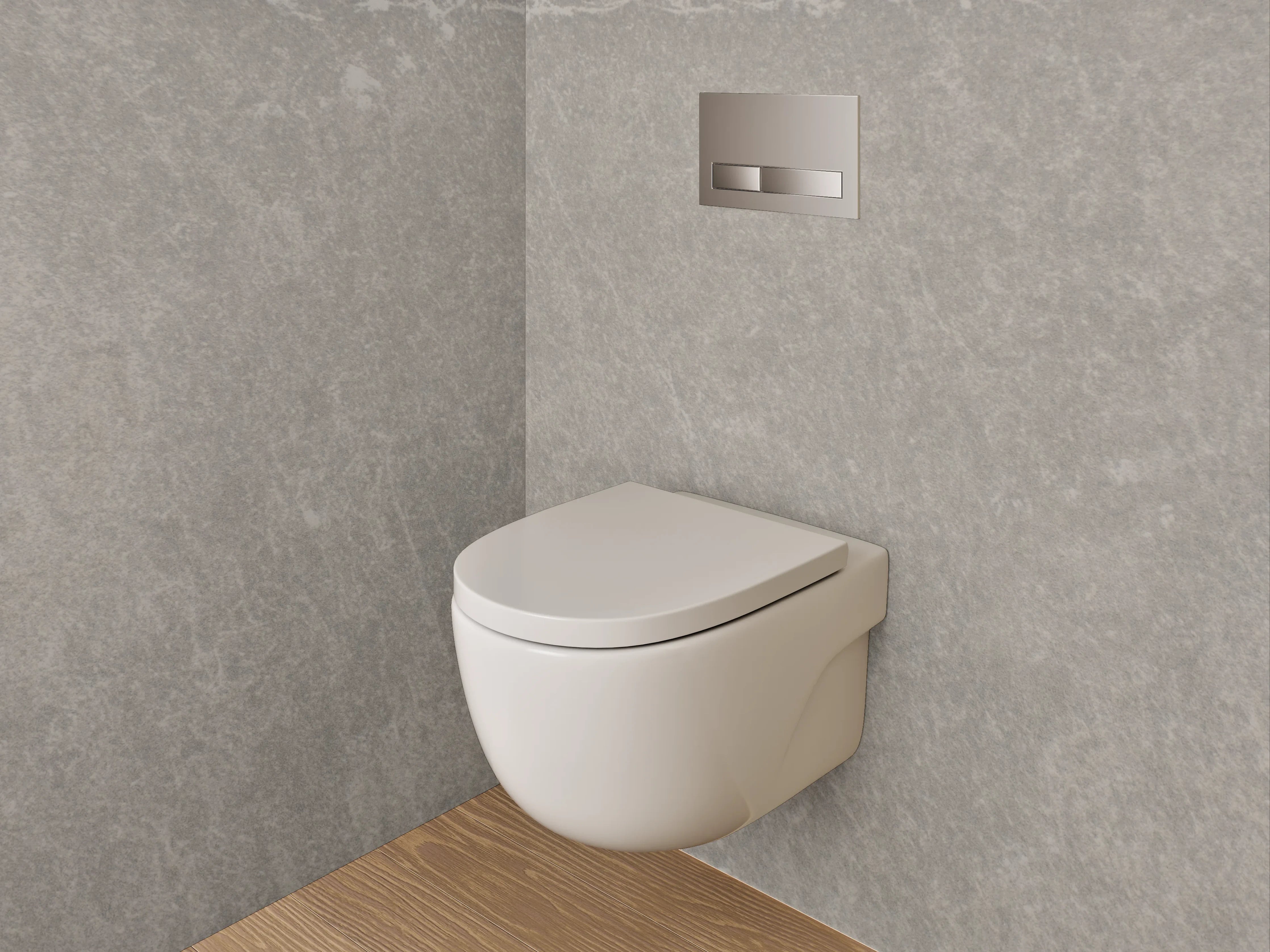 WC-Rückwand - Schiefergraue Steinoptik-Fliese modern
