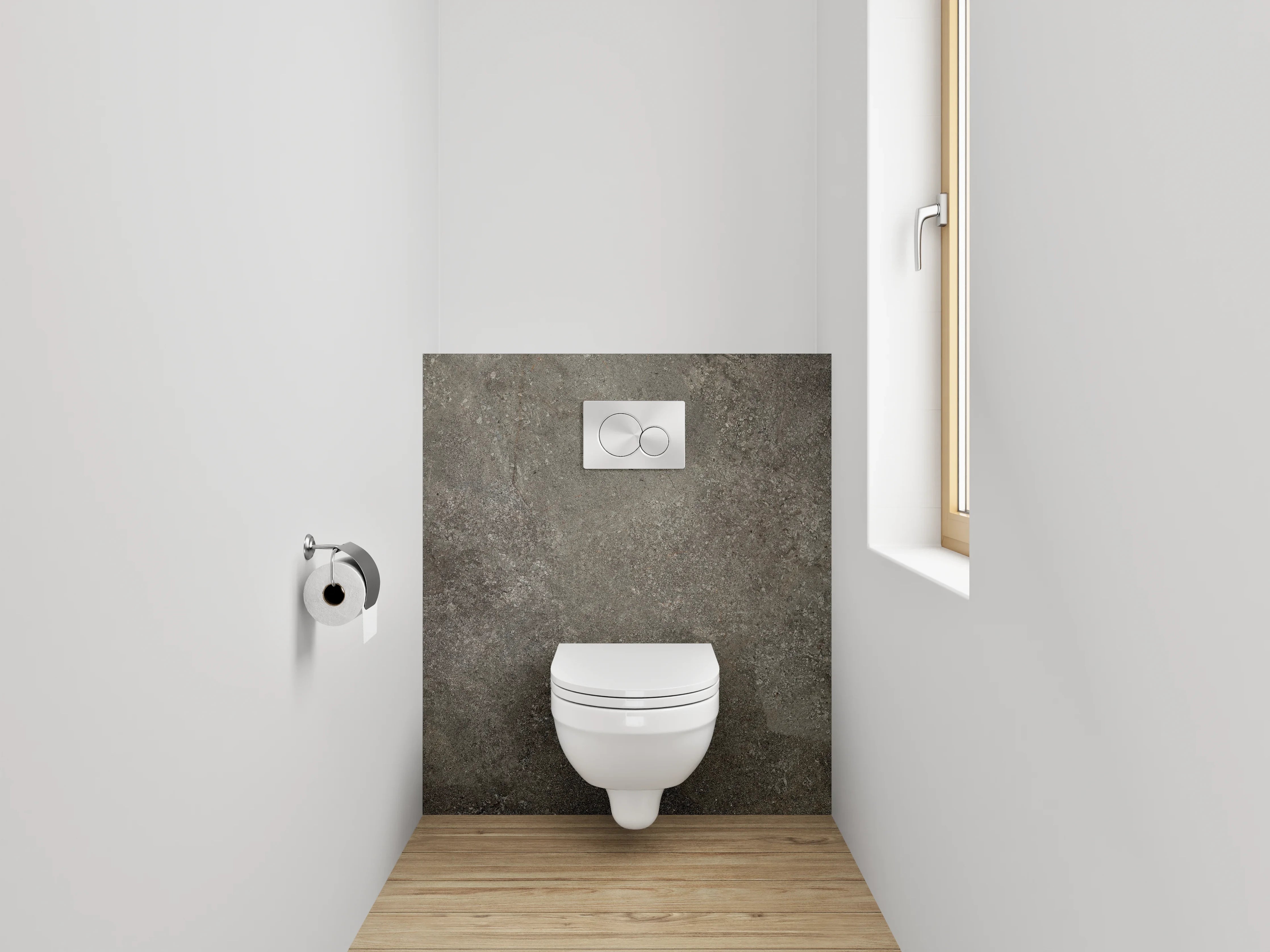 WC-Rückwand - Schieferoptik Braun-Grau Fliesen-Look