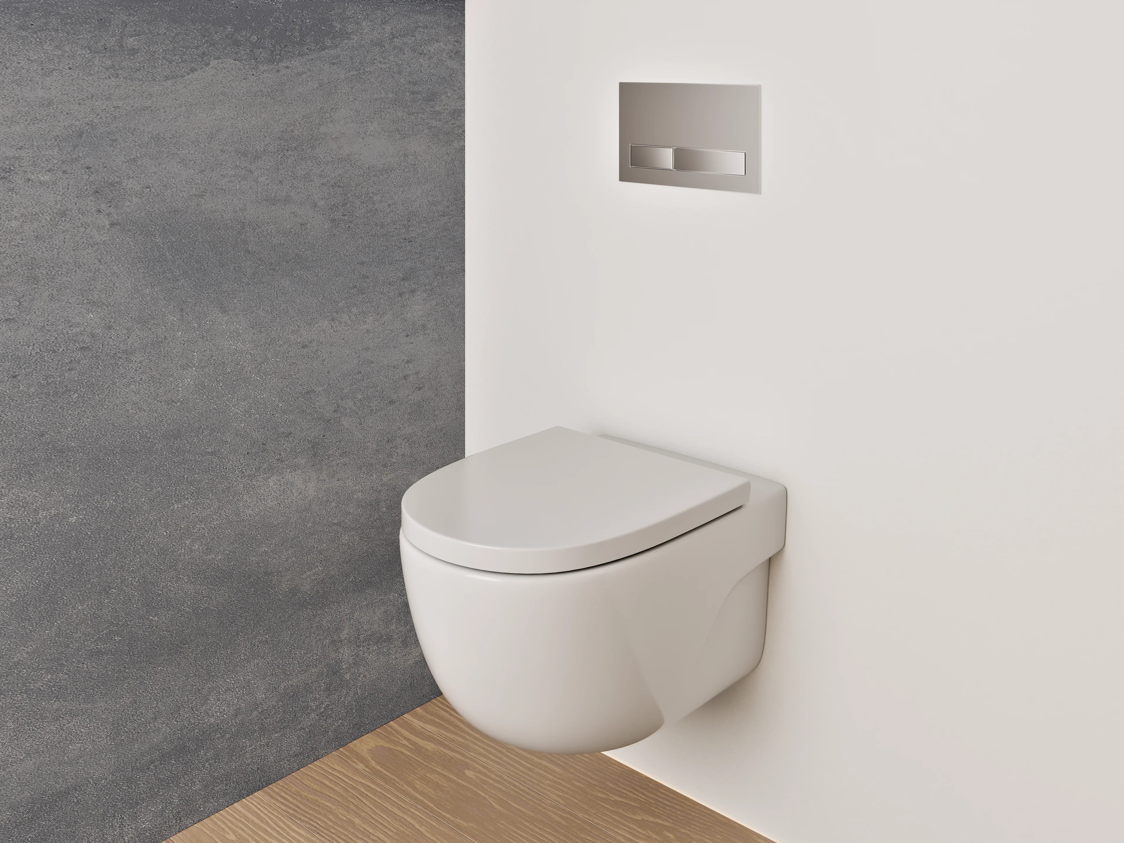 WC-Rückwand - Schieferoptik Grau Wandpaneel