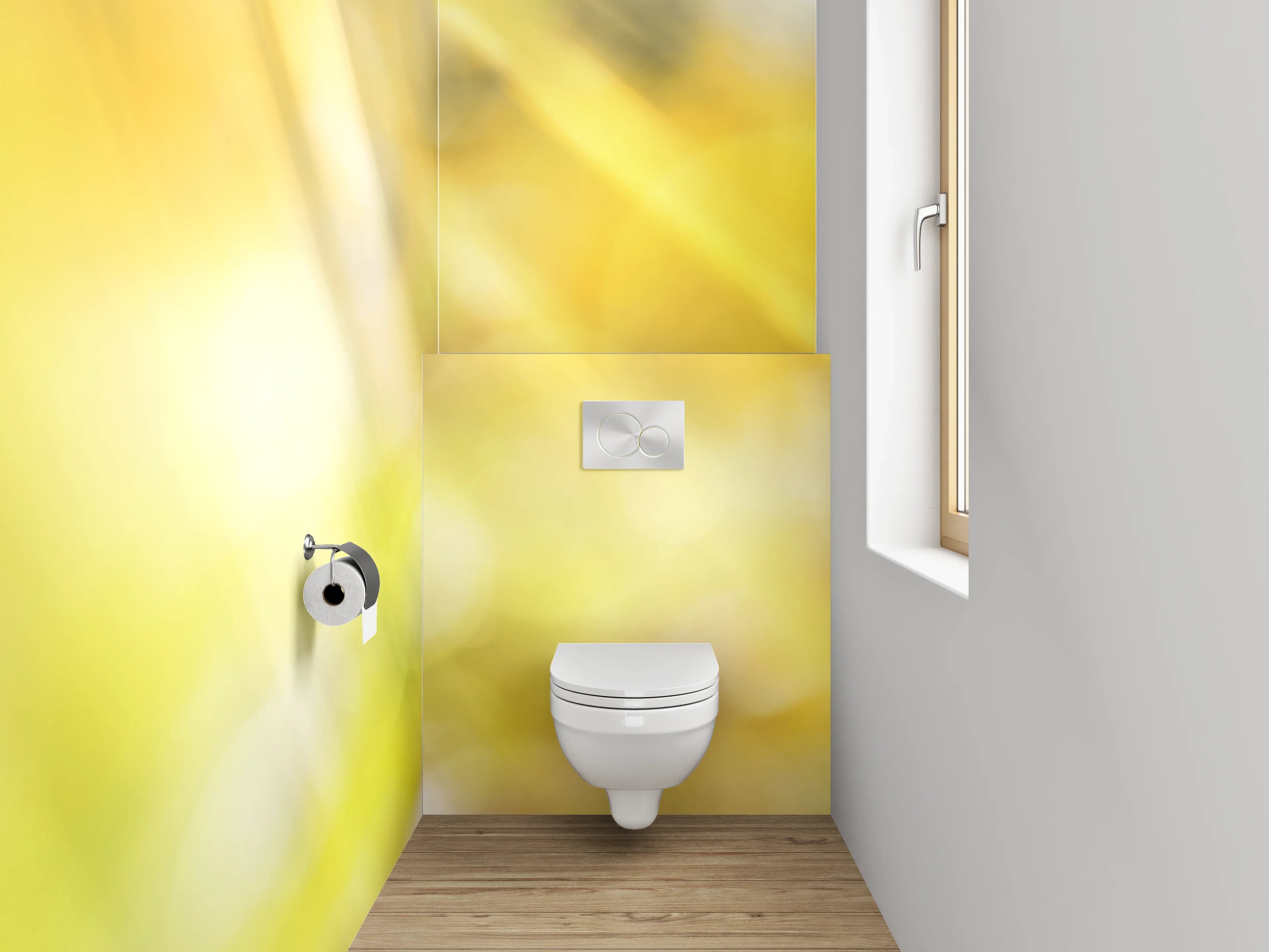 WC-Rückwand - Sonnenblume im strahlenden Sonnenlicht