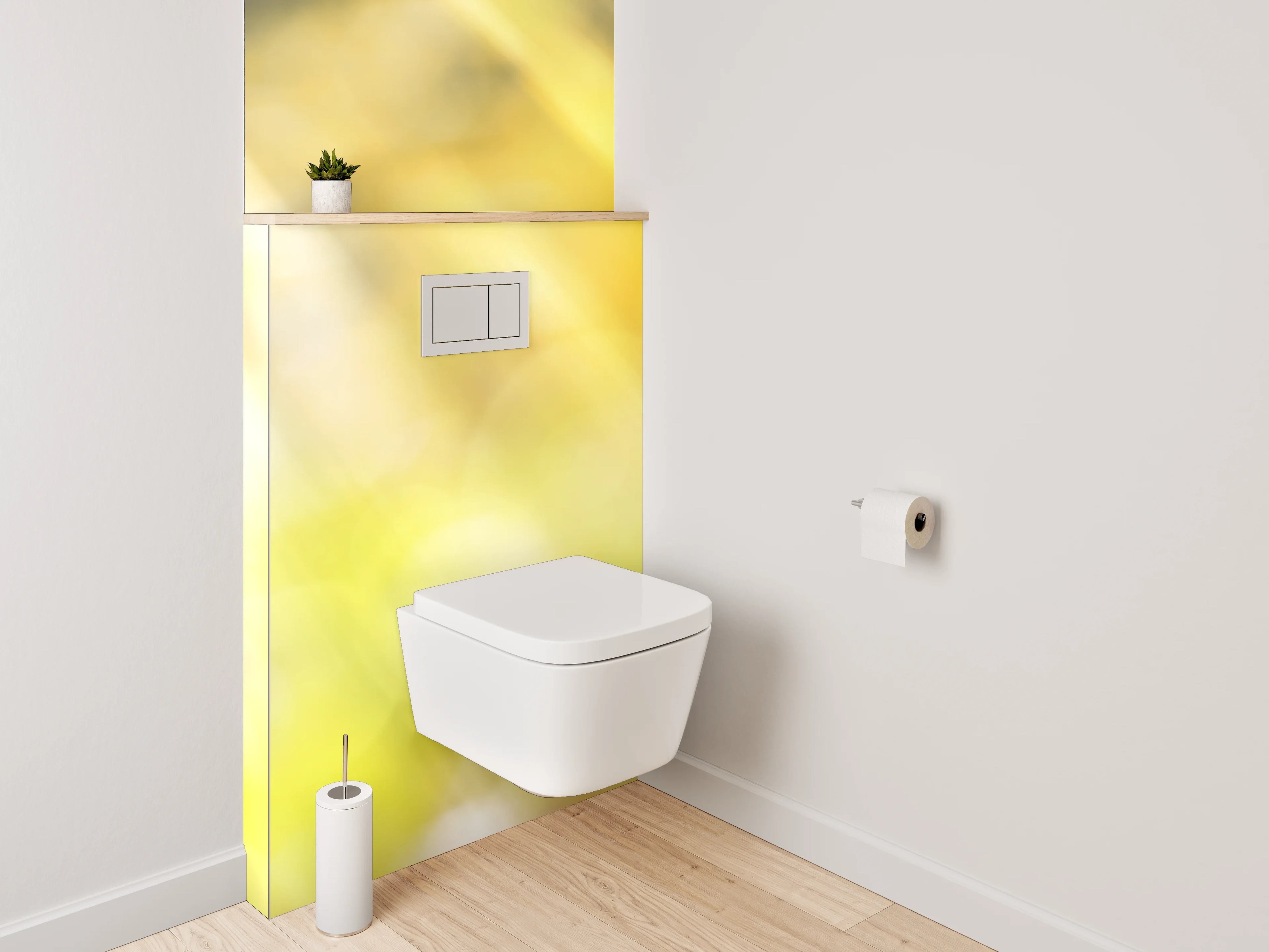 WC-Rückwand - Sonnenblume im strahlenden Sonnenlicht