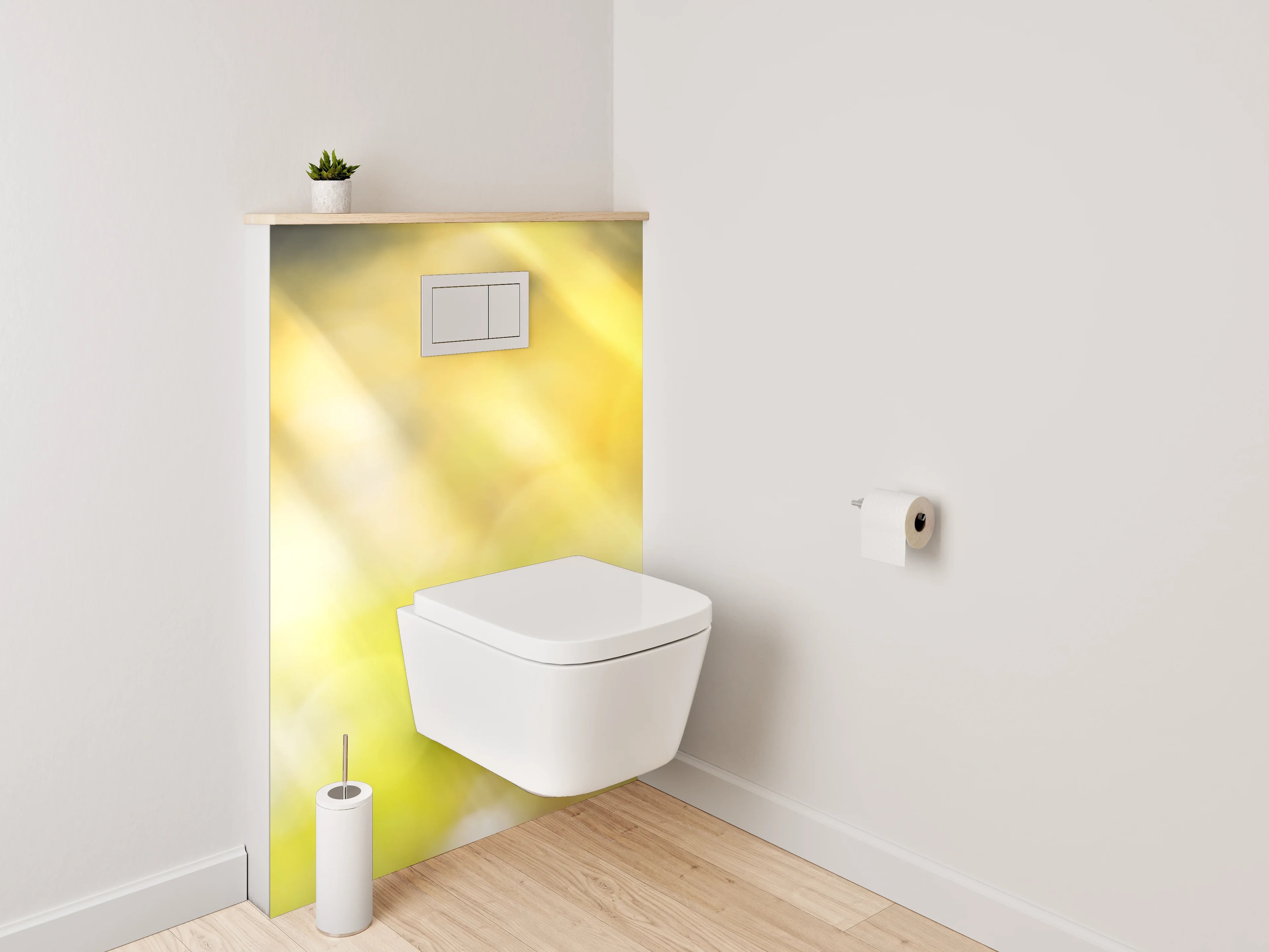 WC-Rückwand - Sonnenblume im strahlenden Sonnenlicht