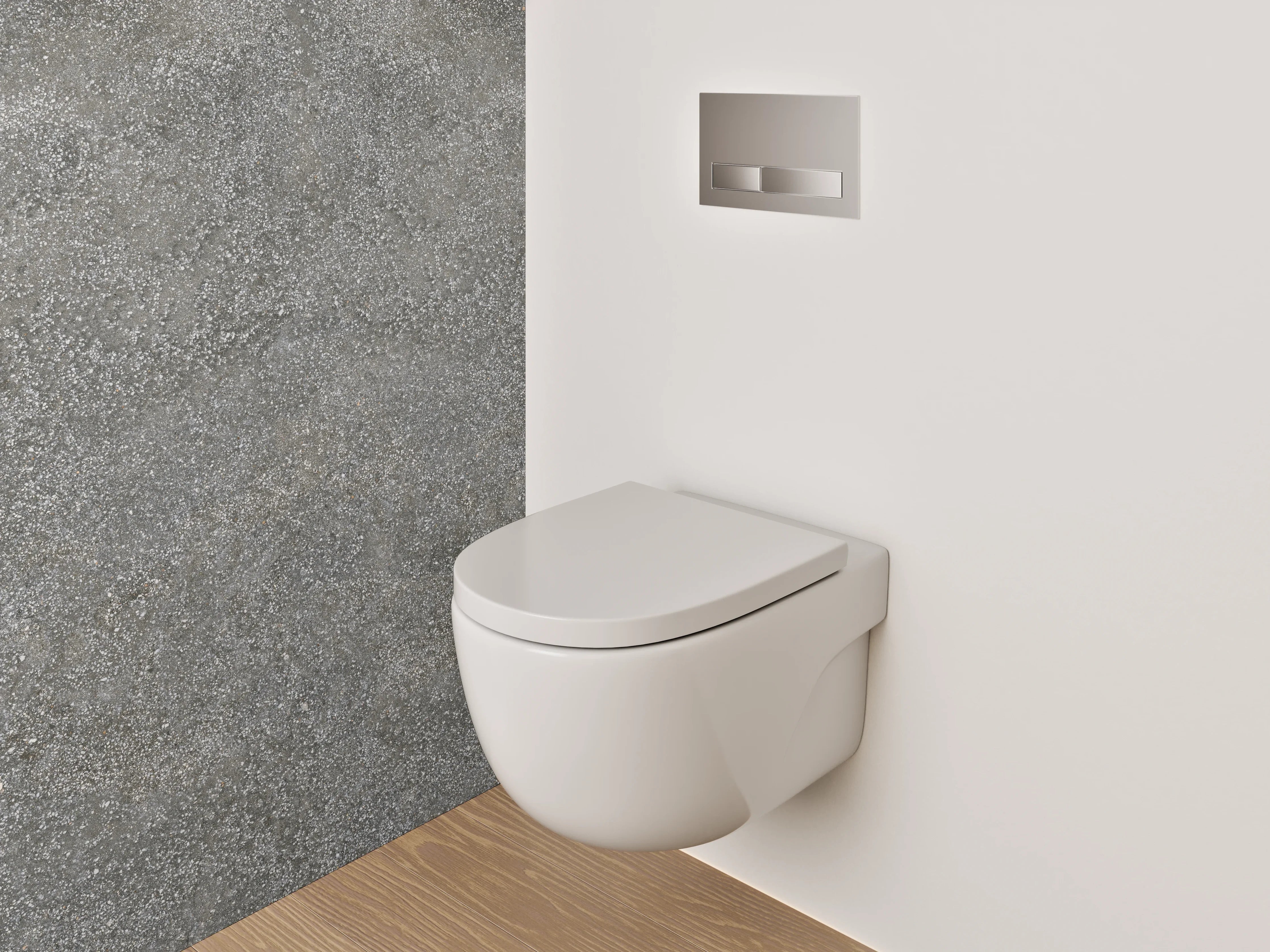 WC-Rückwand - Steinoptik Grau Schieferfliese