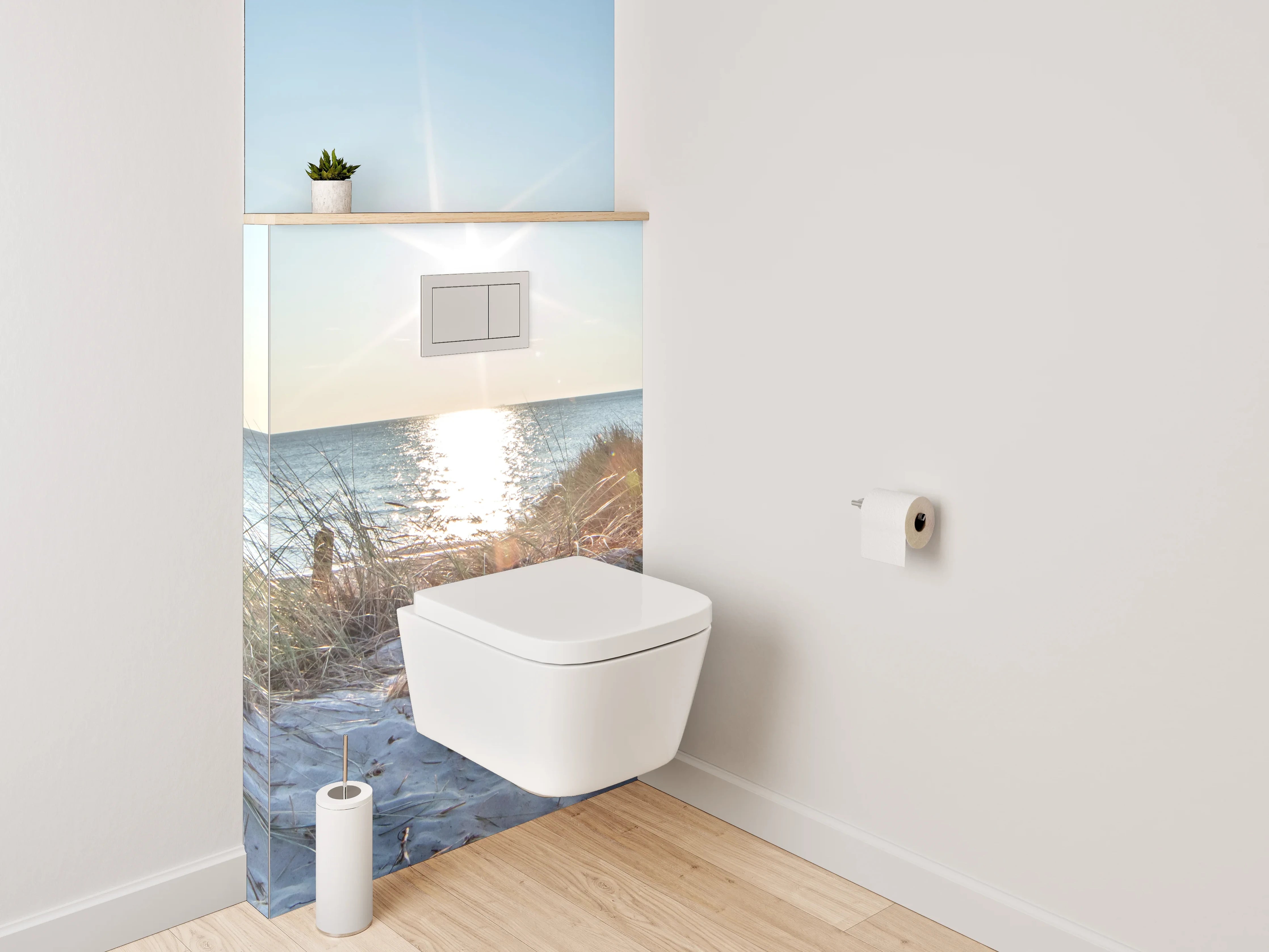 WC-Rückwand - Strand & Dünen Sonnenaufgang