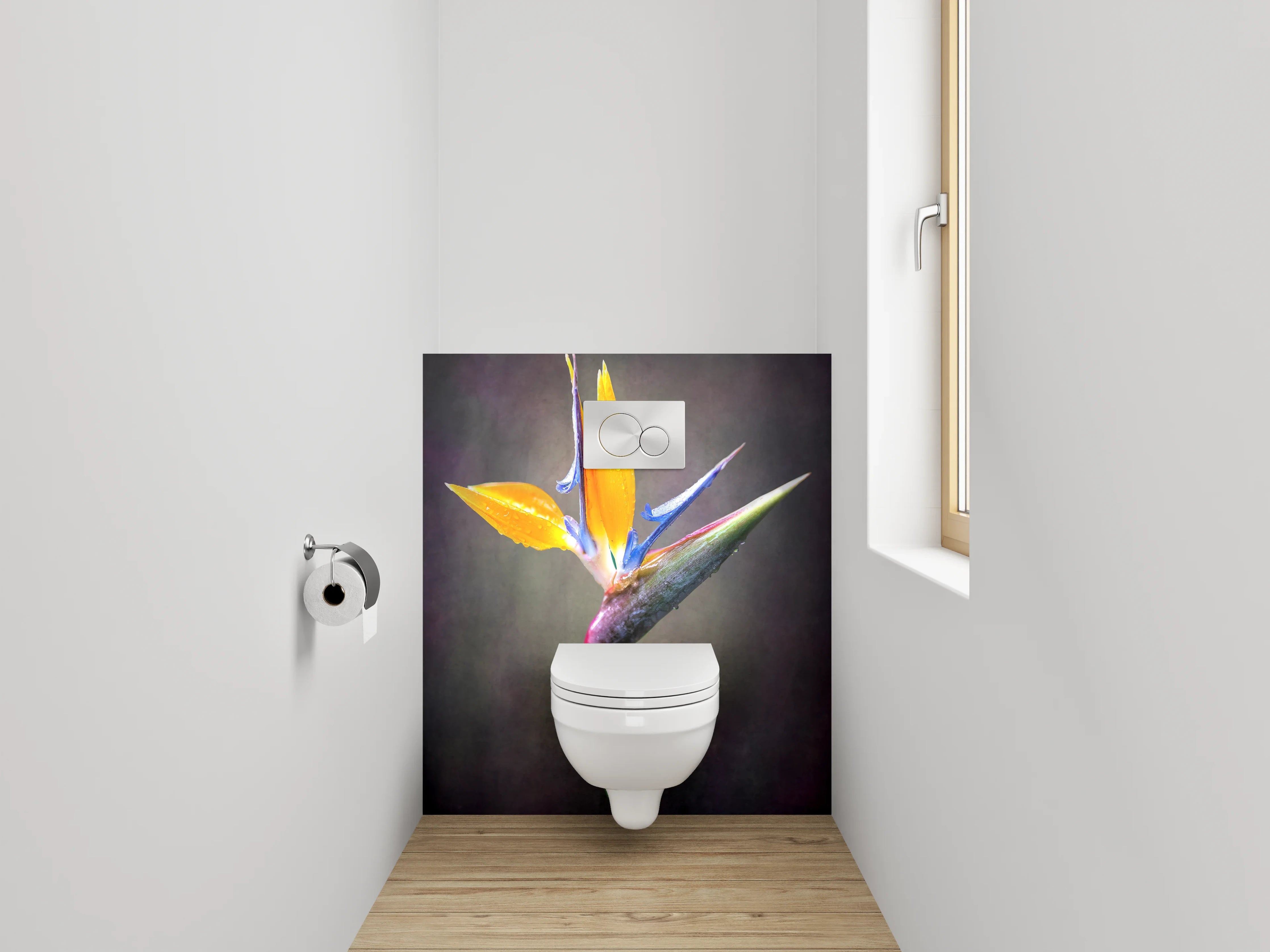 WC-Rückwand - Strelitzienblüte Tropisch Blume Foto