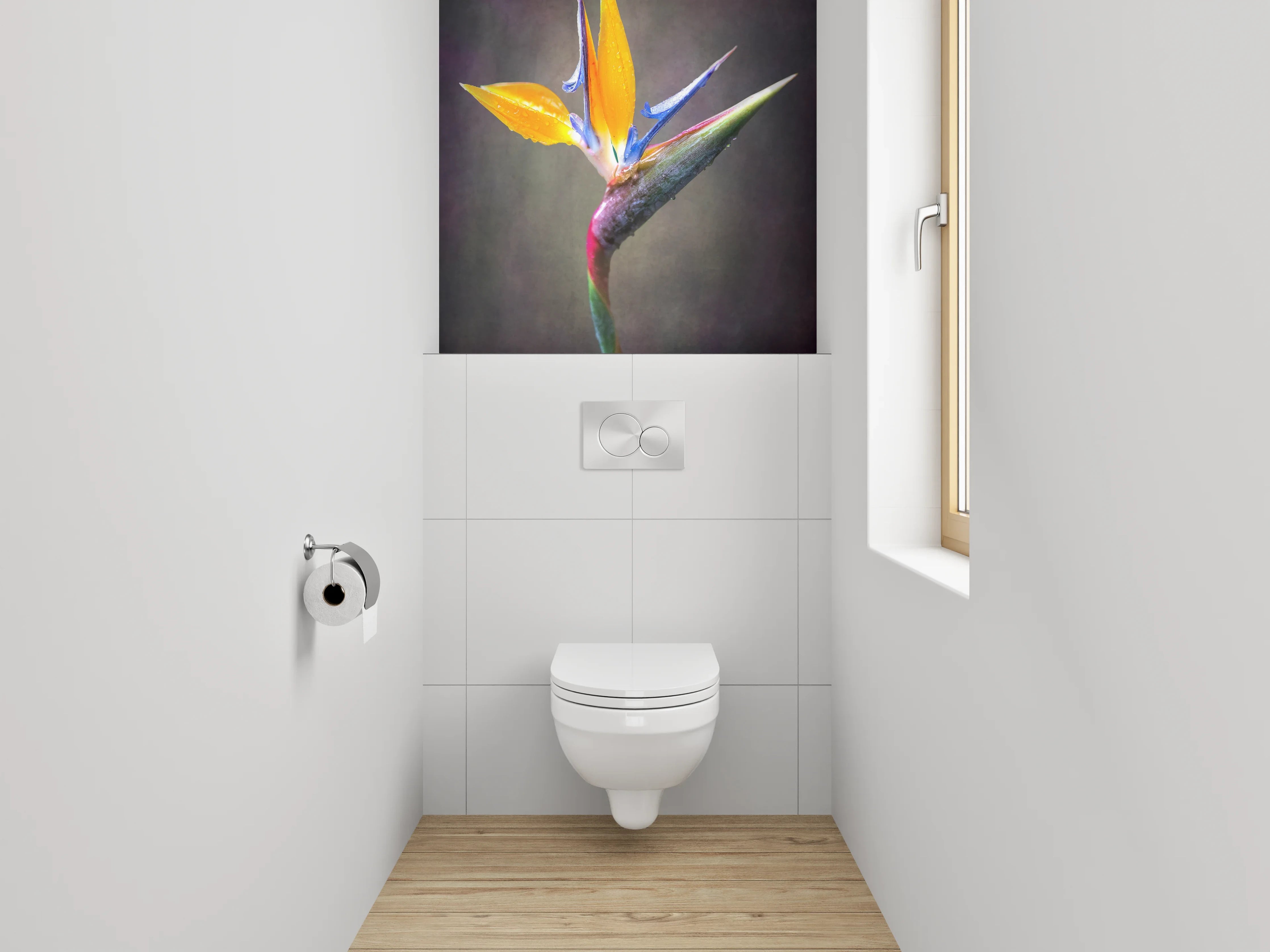 WC-Rückwand - Strelitzienblüte Tropisch Blume Foto
