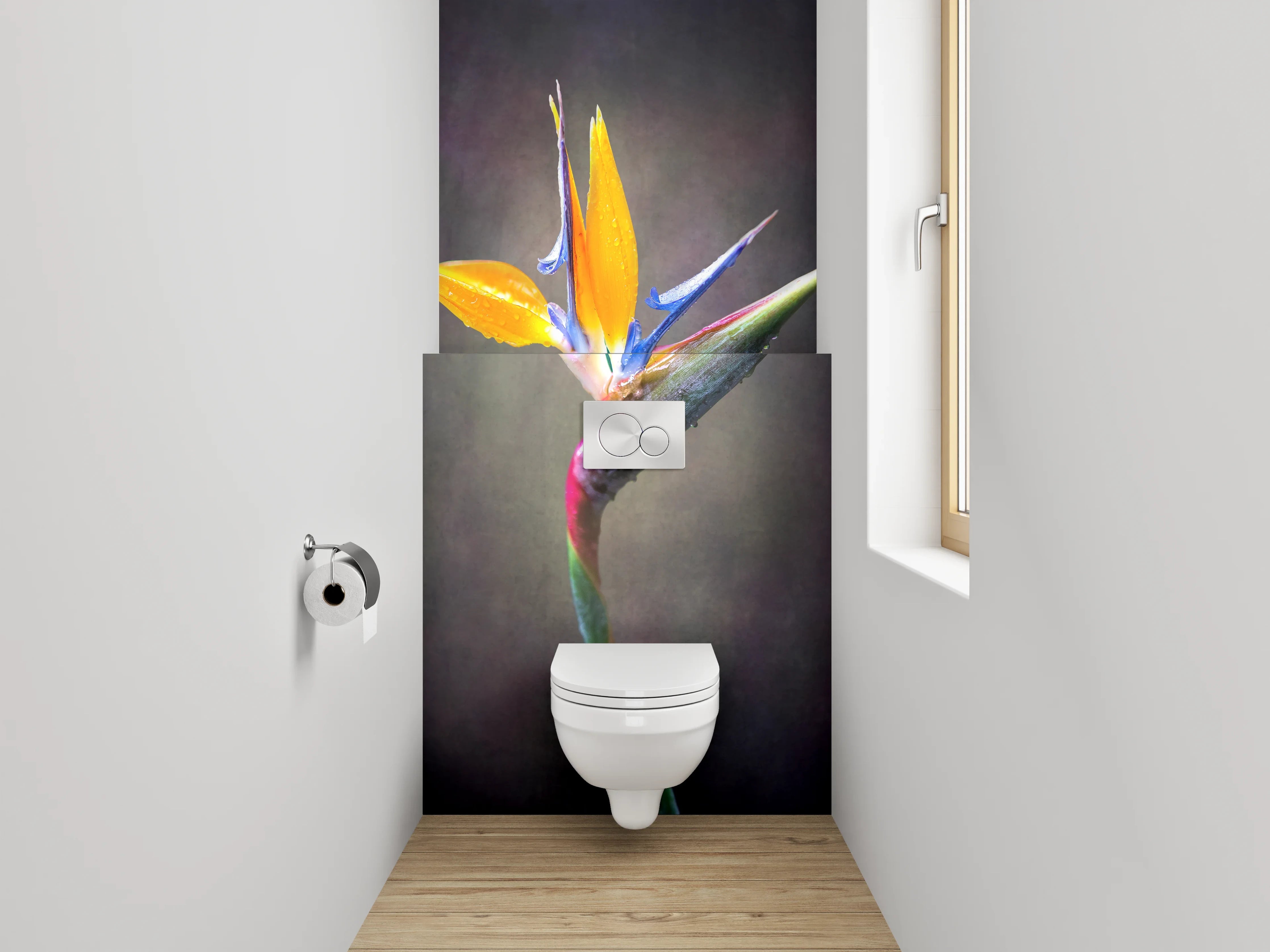 WC-Rückwand - Strelitzienblüte Tropisch Blume Foto