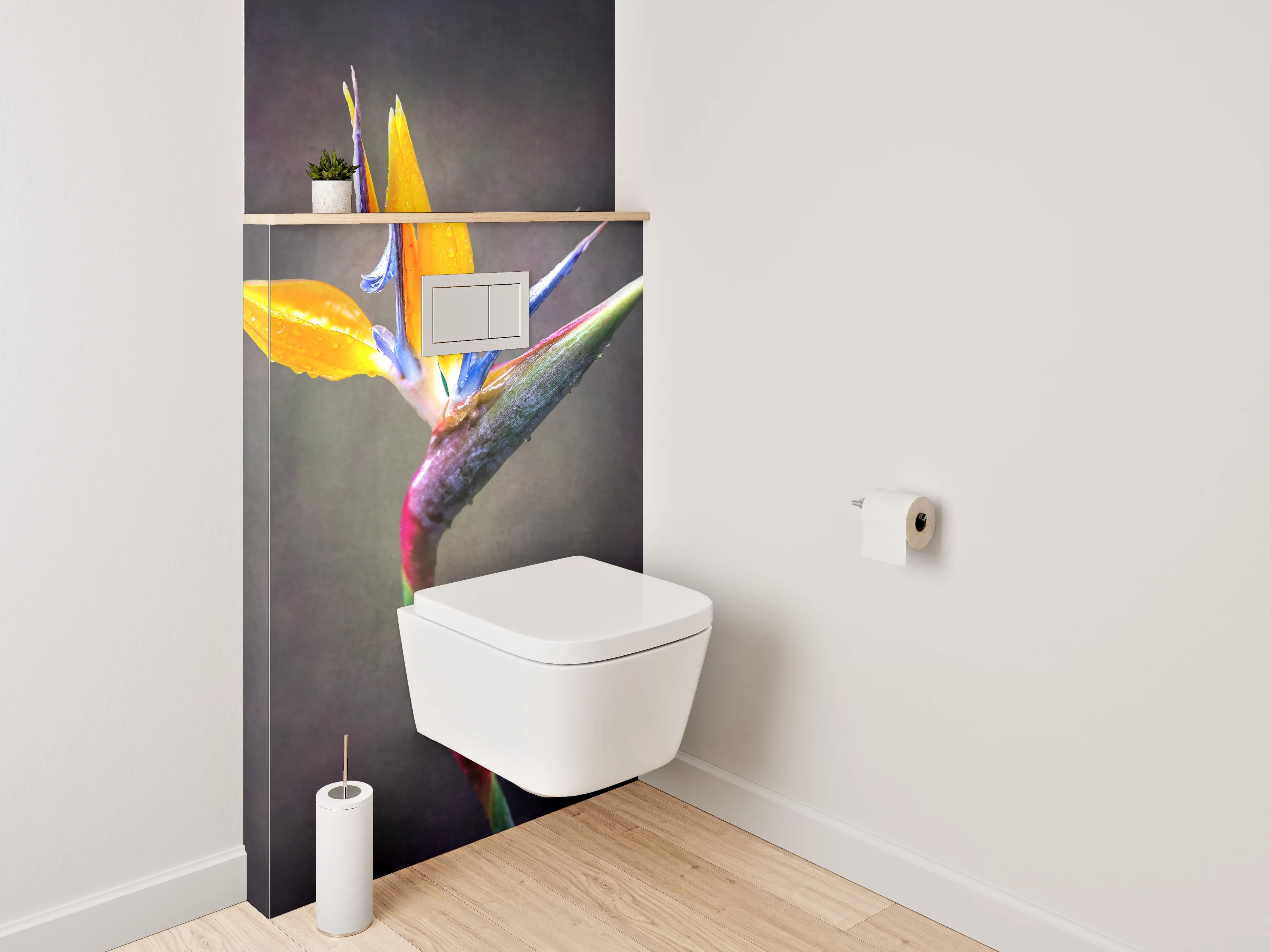 WC-Rückwand - Strelitzienblüte Tropisch Blume Foto