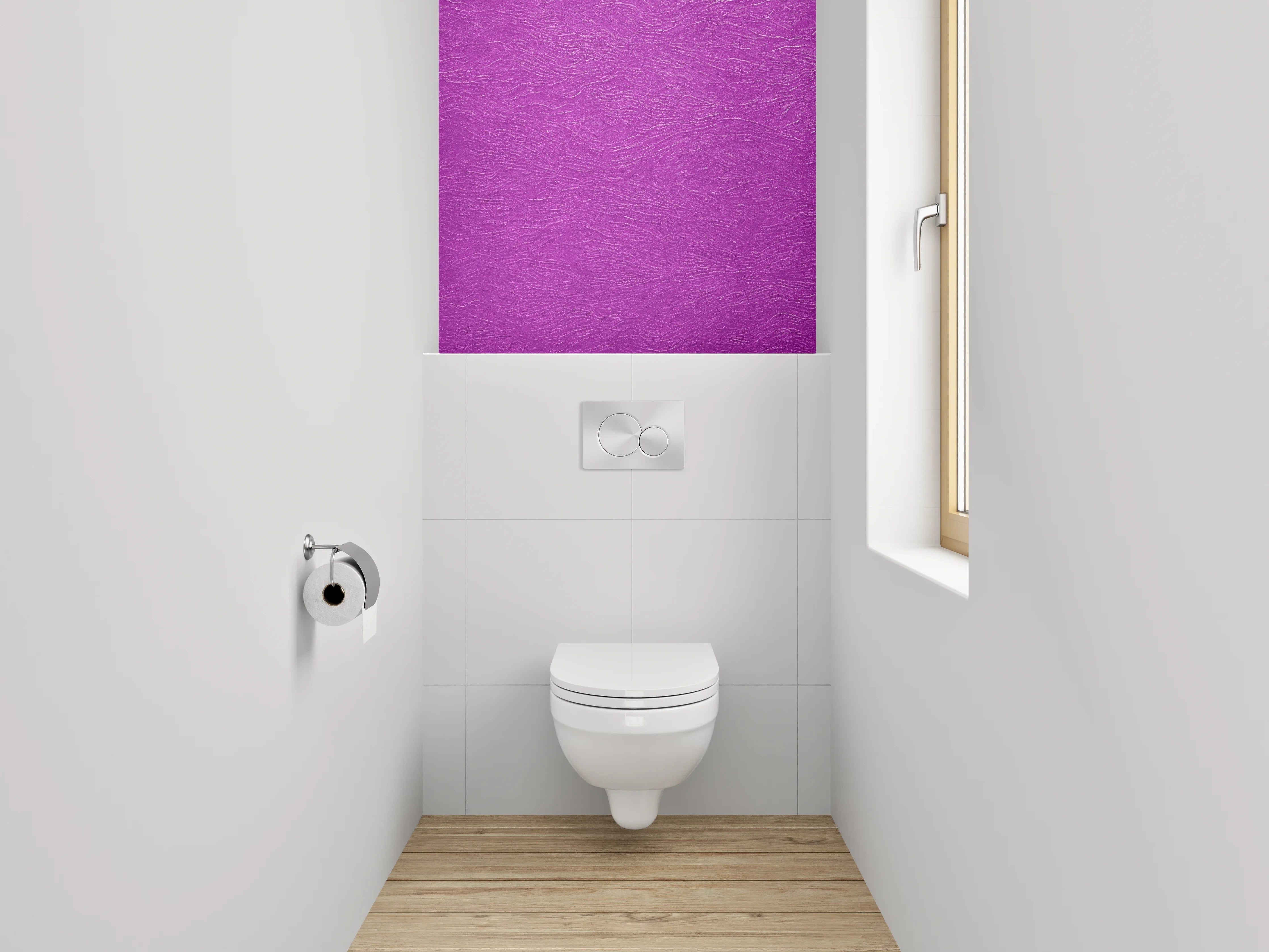 WC-Rückwand - Strukturierte lila Oberfläche – Modernes Design