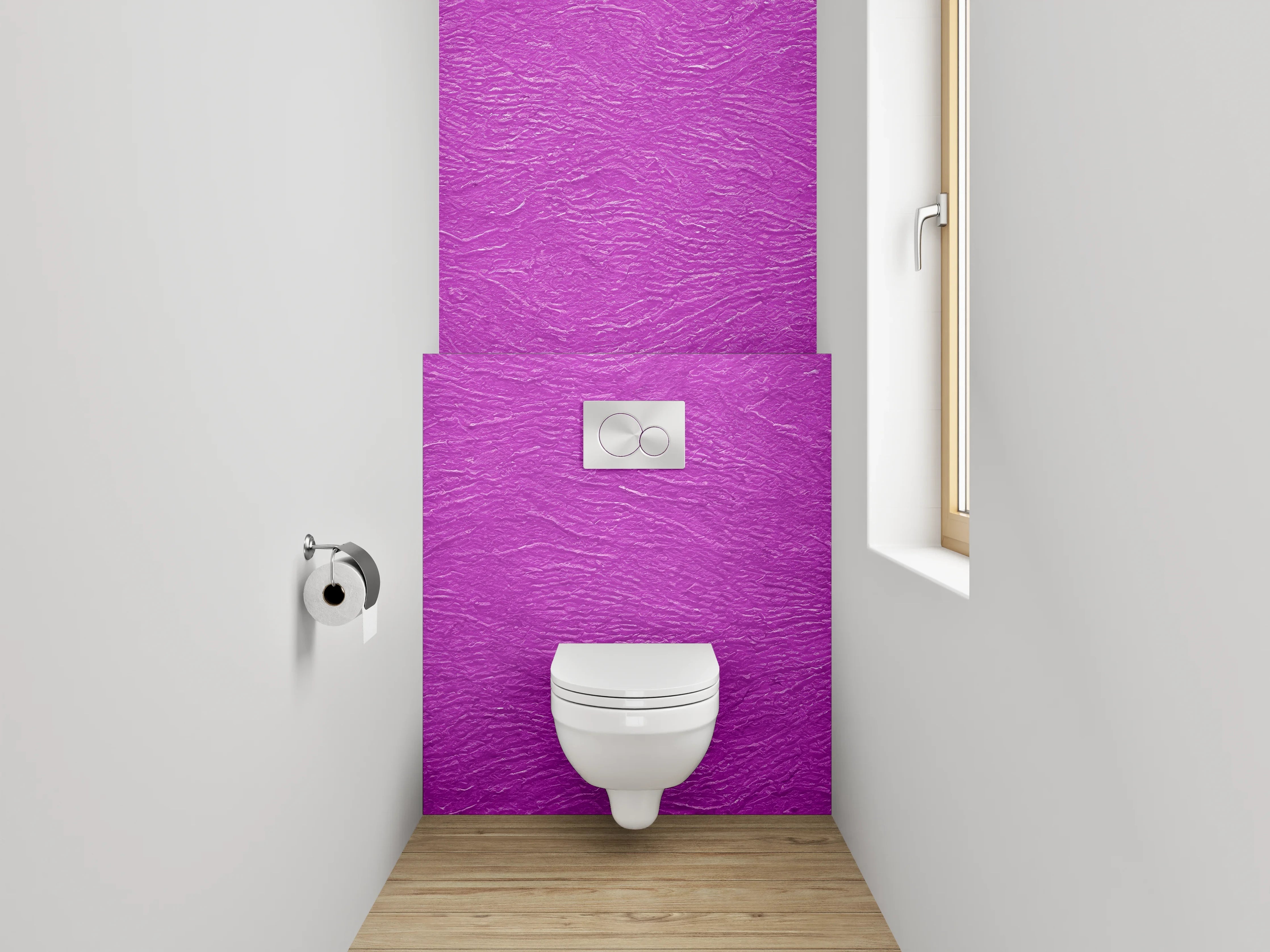 WC-Rückwand - Strukturierte lila Oberfläche – Modernes Design
