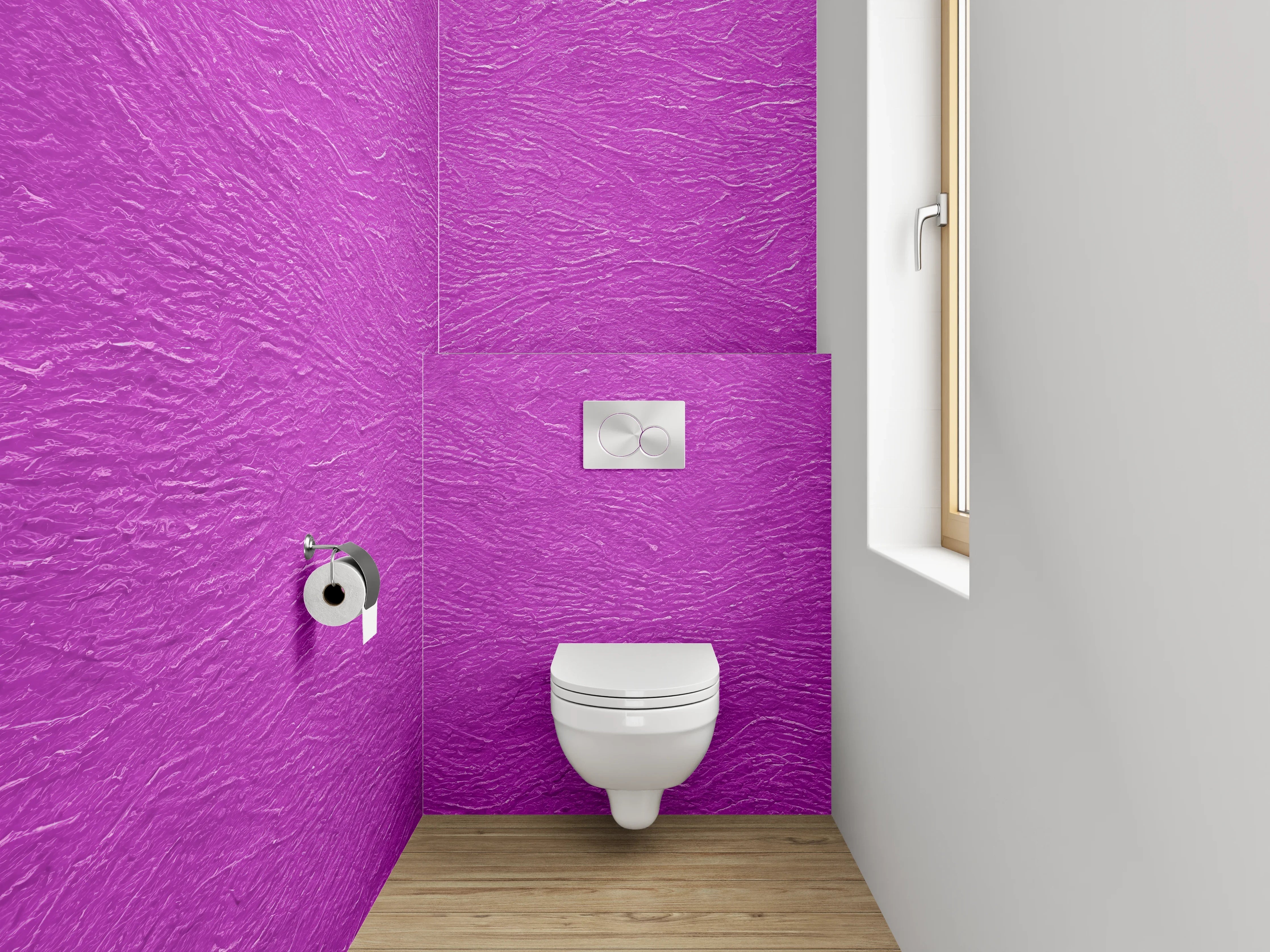 WC-Rückwand - Strukturierte lila Oberfläche – Modernes Design