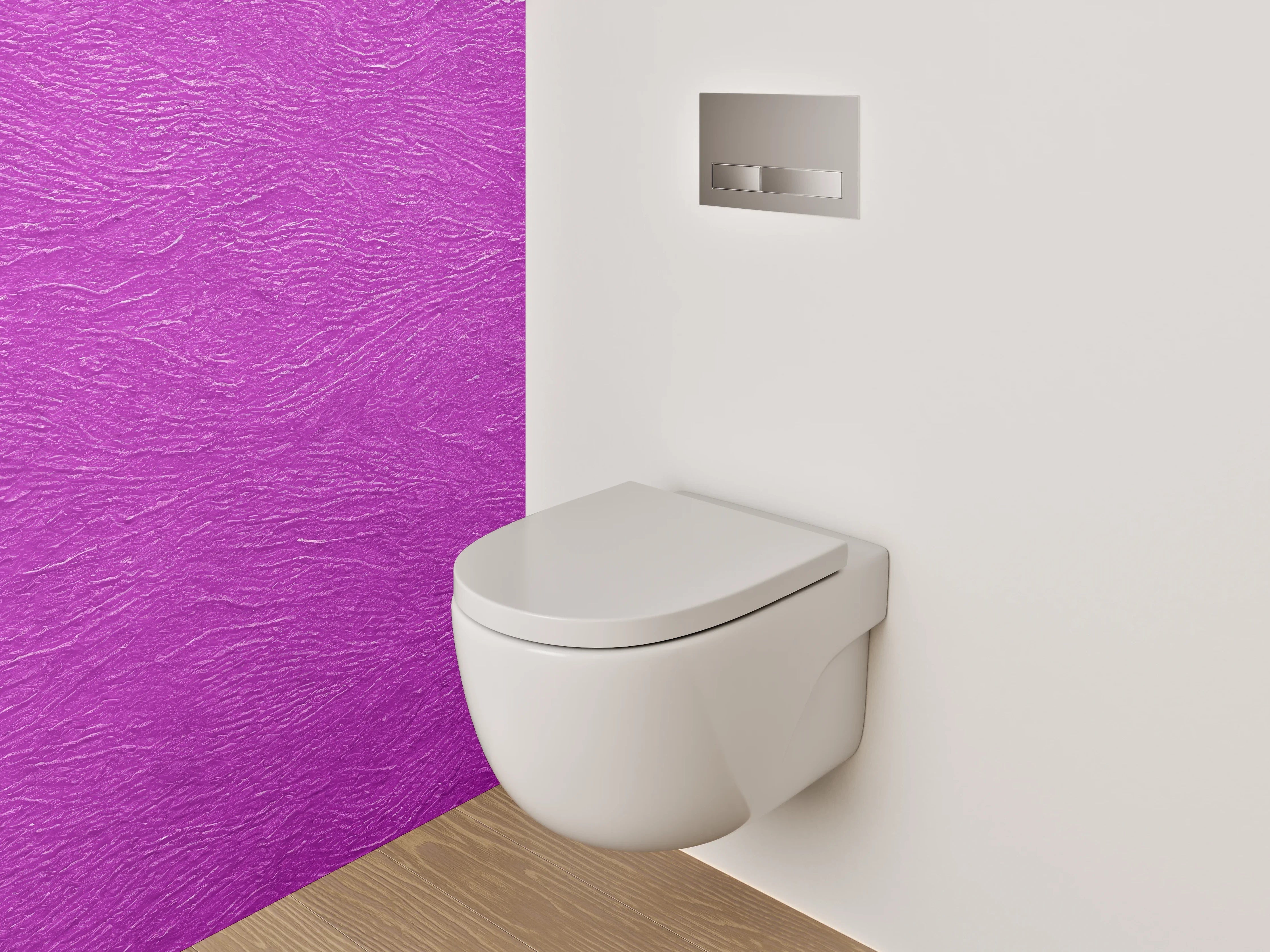 WC-Rückwand - Strukturierte lila Oberfläche – Modernes Design