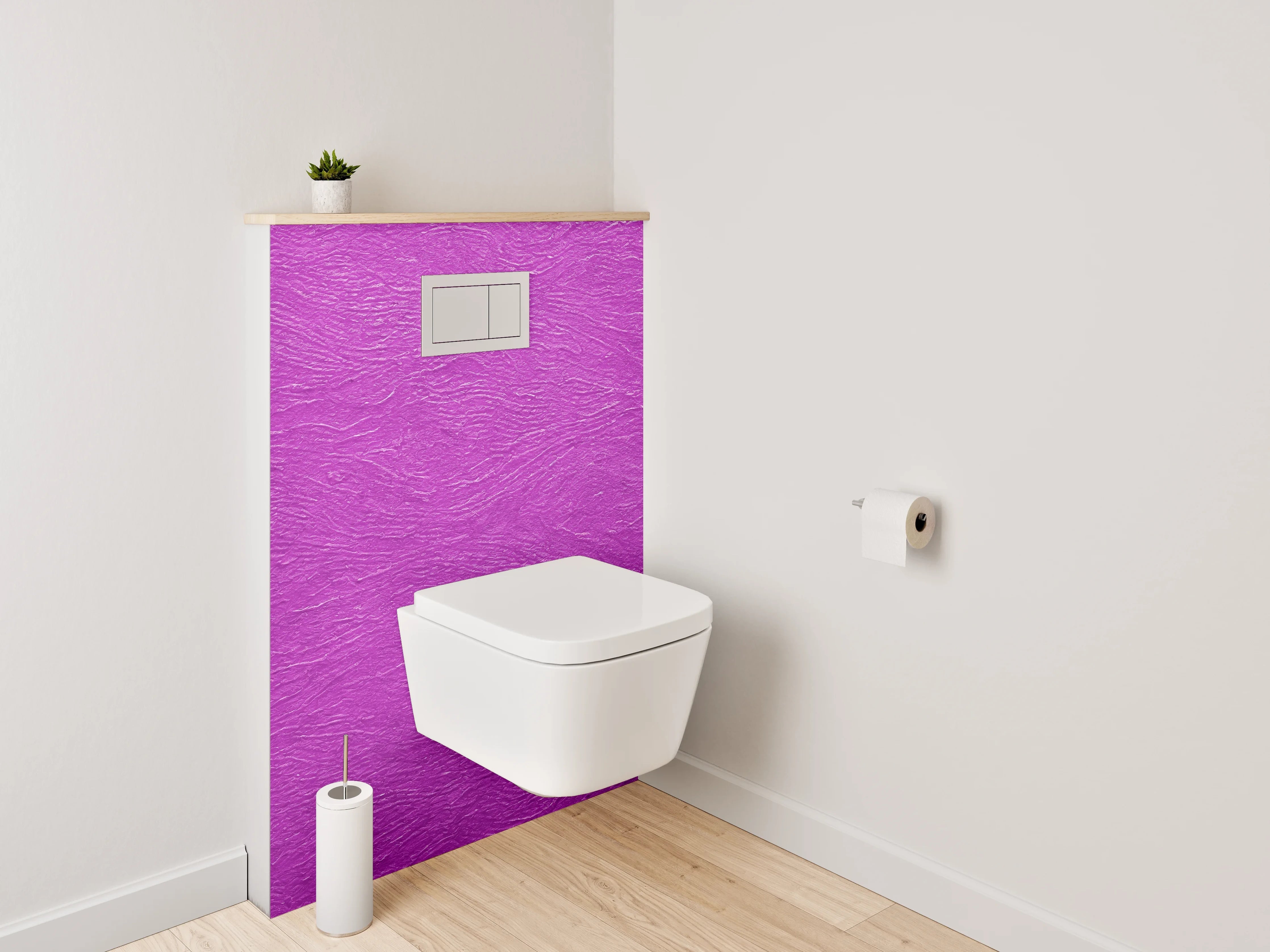 WC-Rückwand - Strukturierte lila Oberfläche – Modernes Design