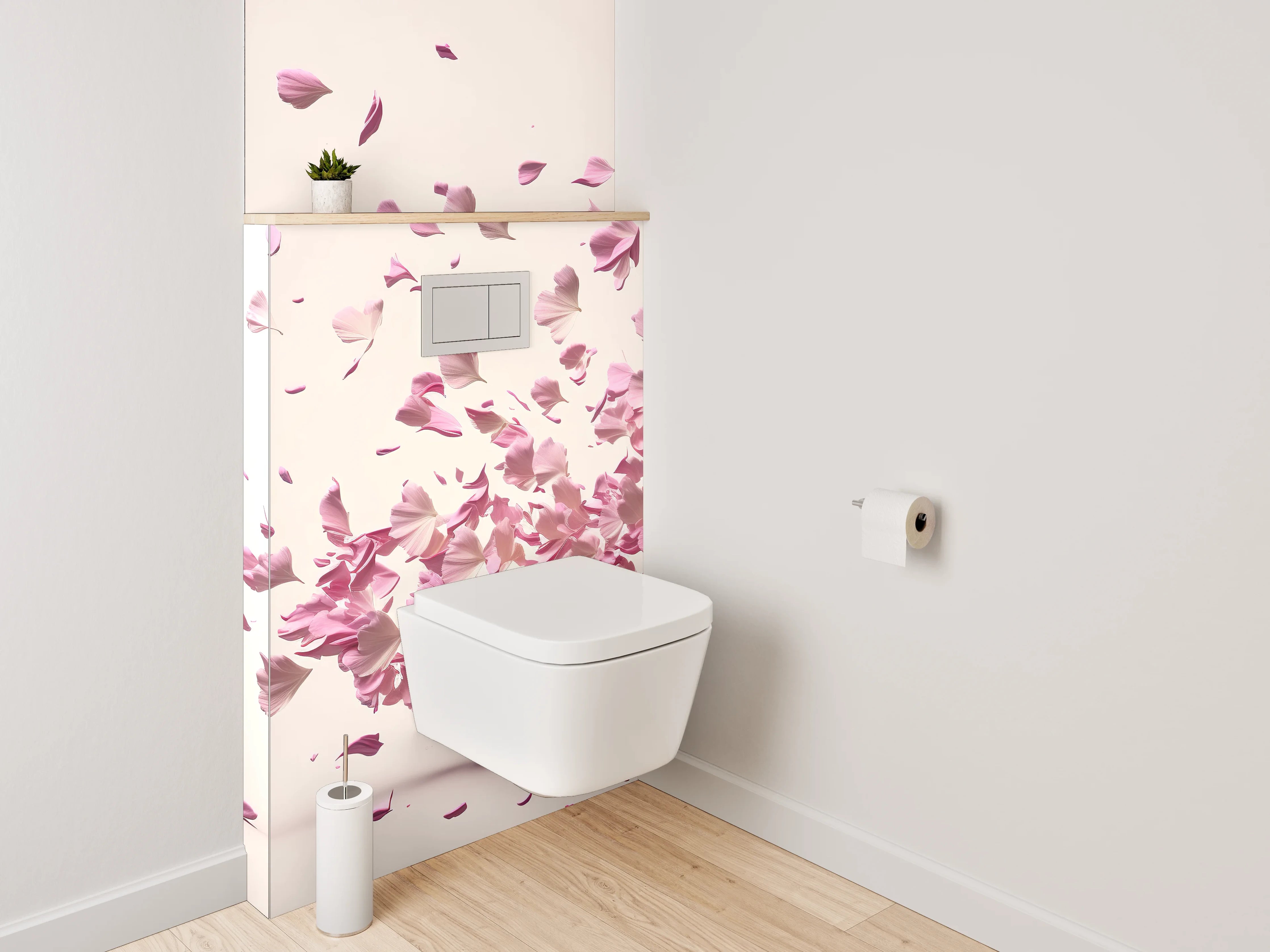 WC-Rückwand - Tanz der Kirschblüten Blätter