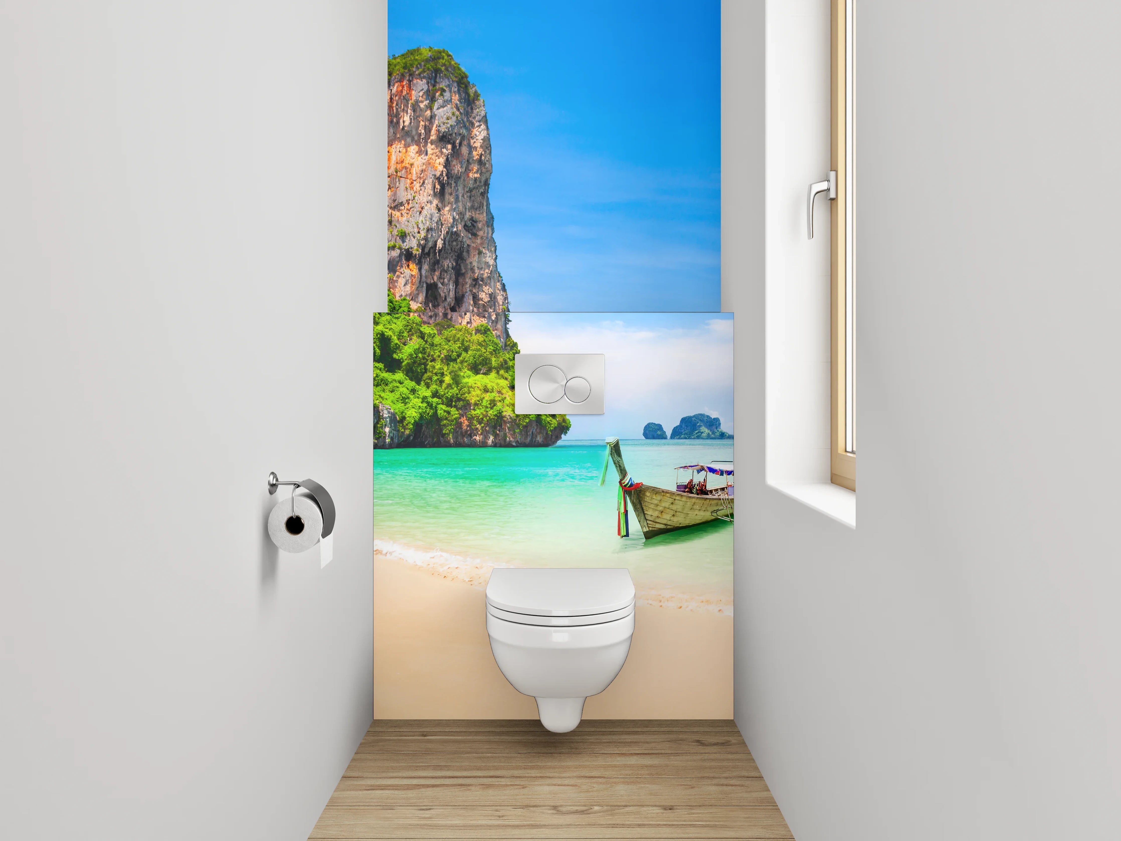 WC-Rückwand - Traumstrand Thailand Panorama