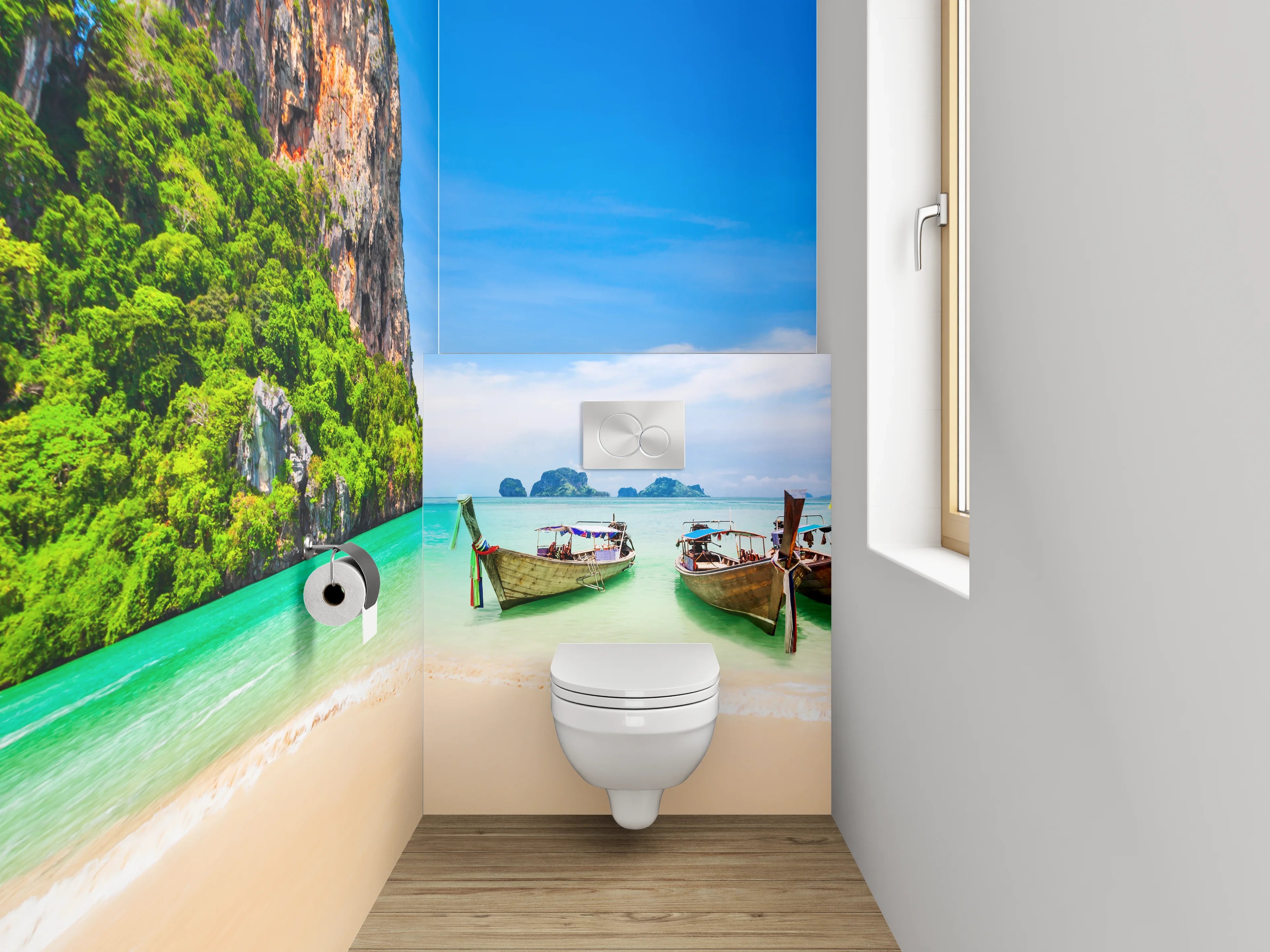WC-Rückwand - Traumstrand Thailand Panorama