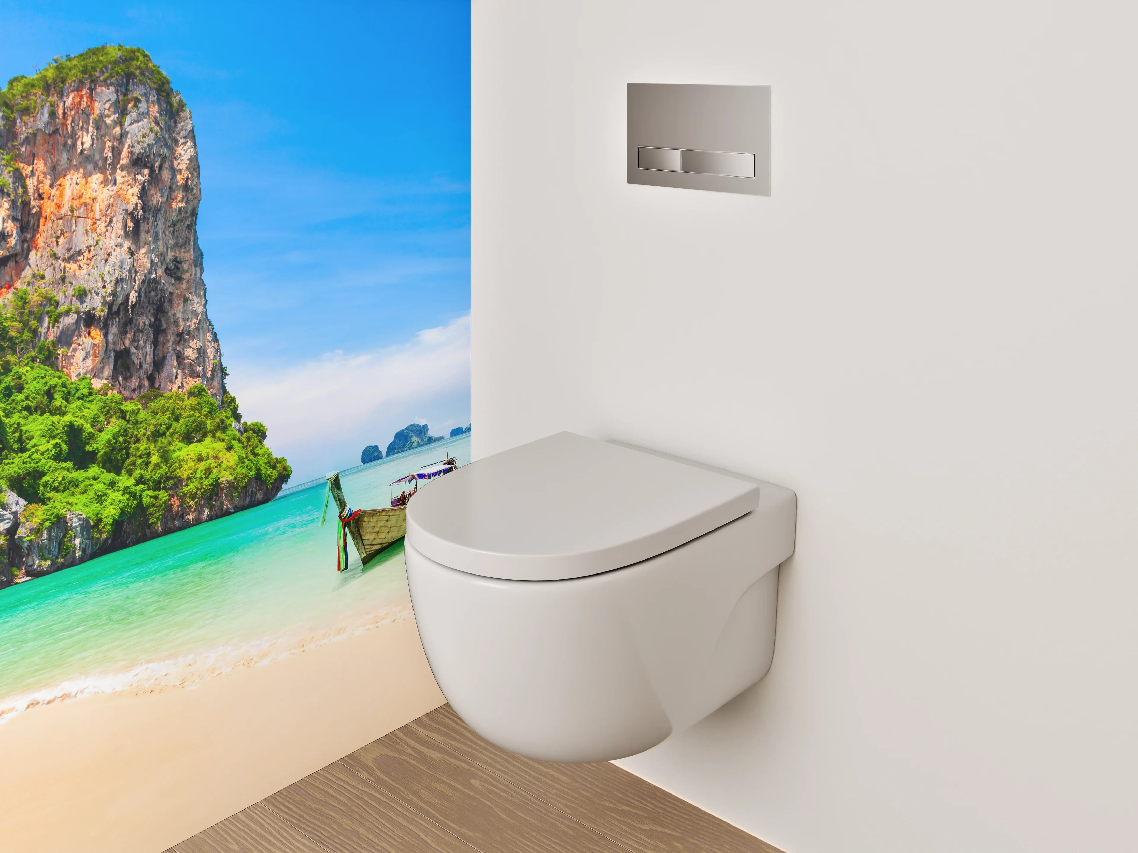 WC-Rückwand - Traumstrand Thailand Panorama