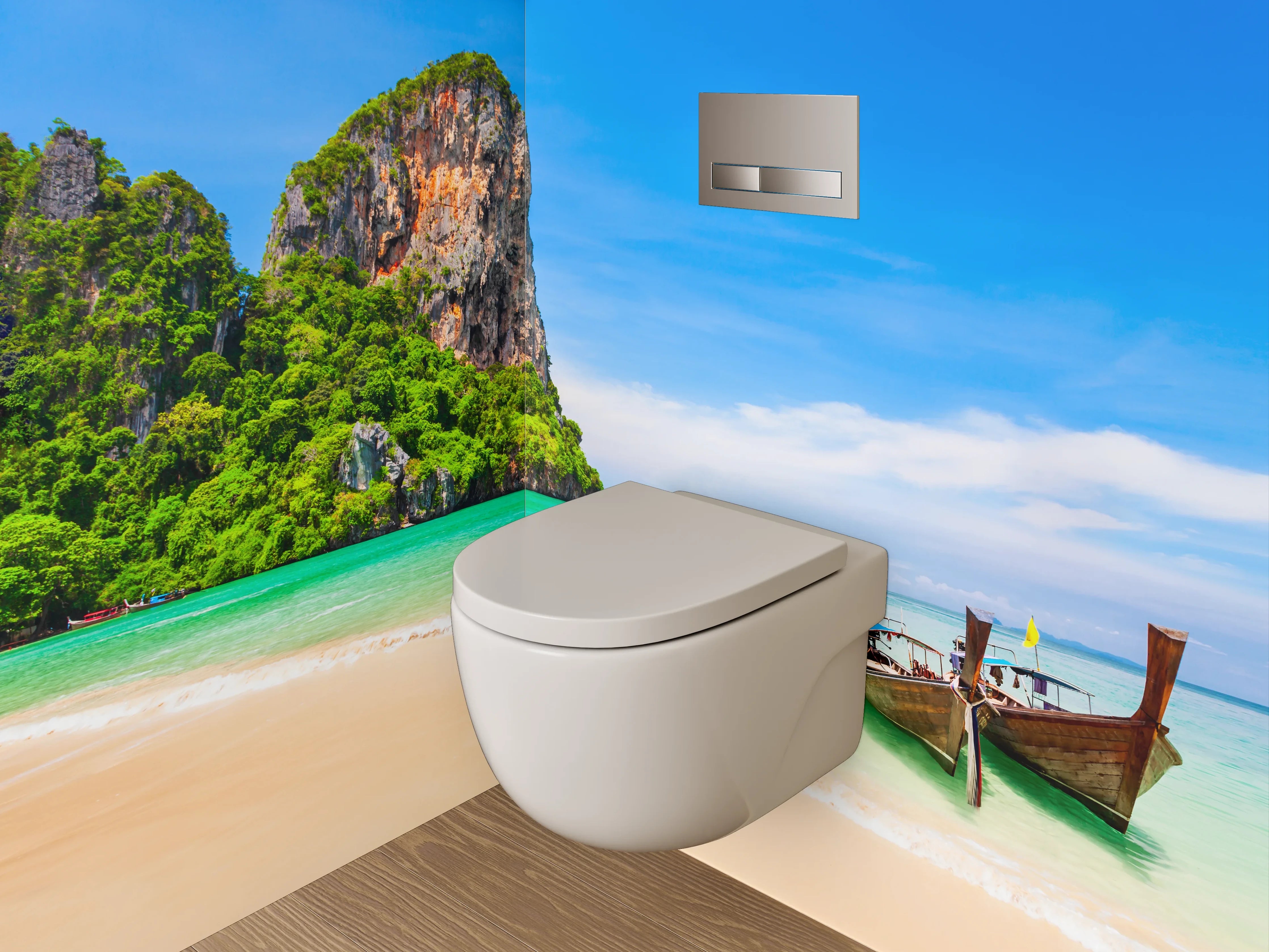 WC-Rückwand - Traumstrand Thailand Panorama