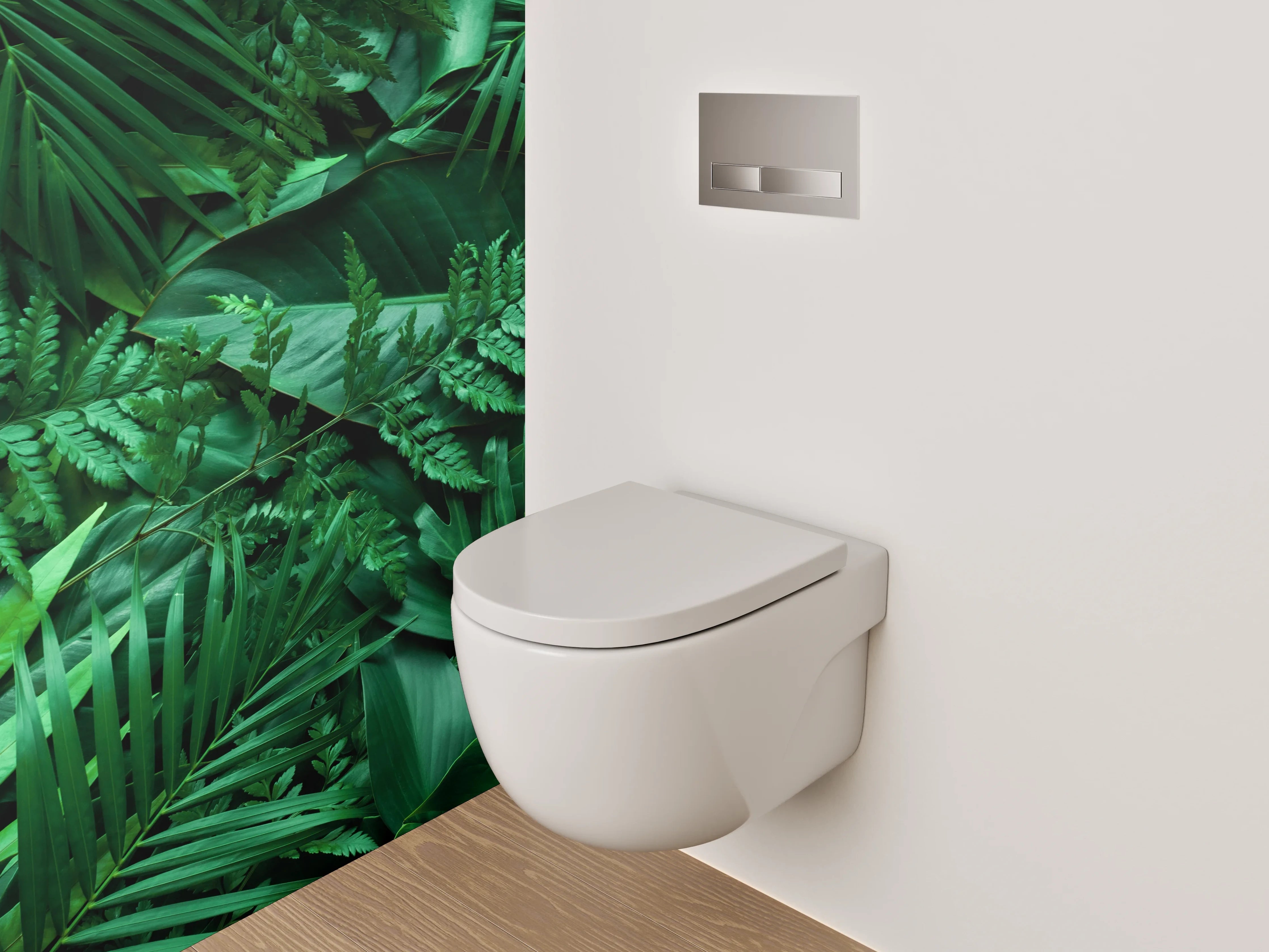 WC-Rückwand - Tropisches Dschungel Blattmuster