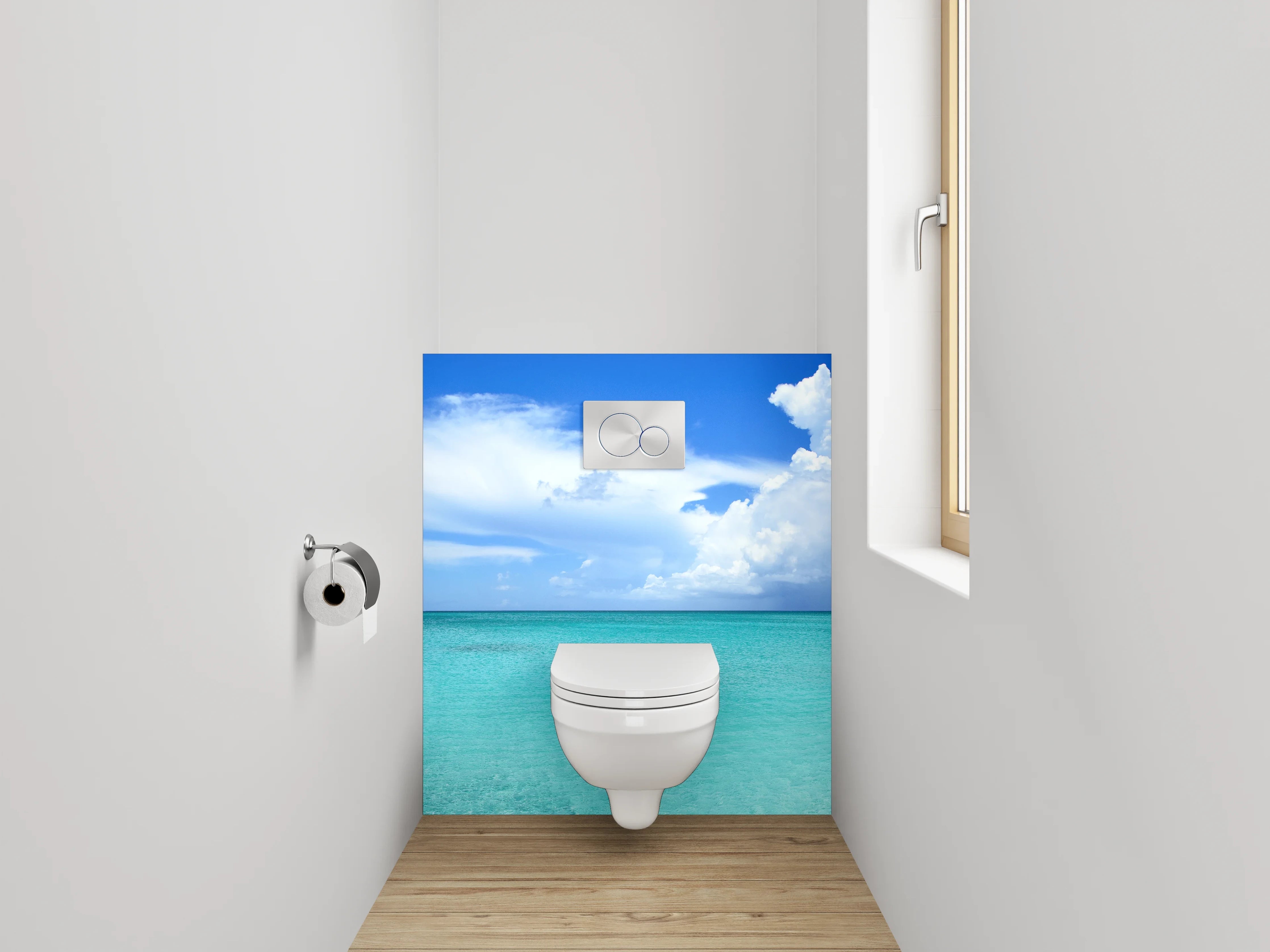 WC-Rückwand - Türkisblaues Paradies am Meer