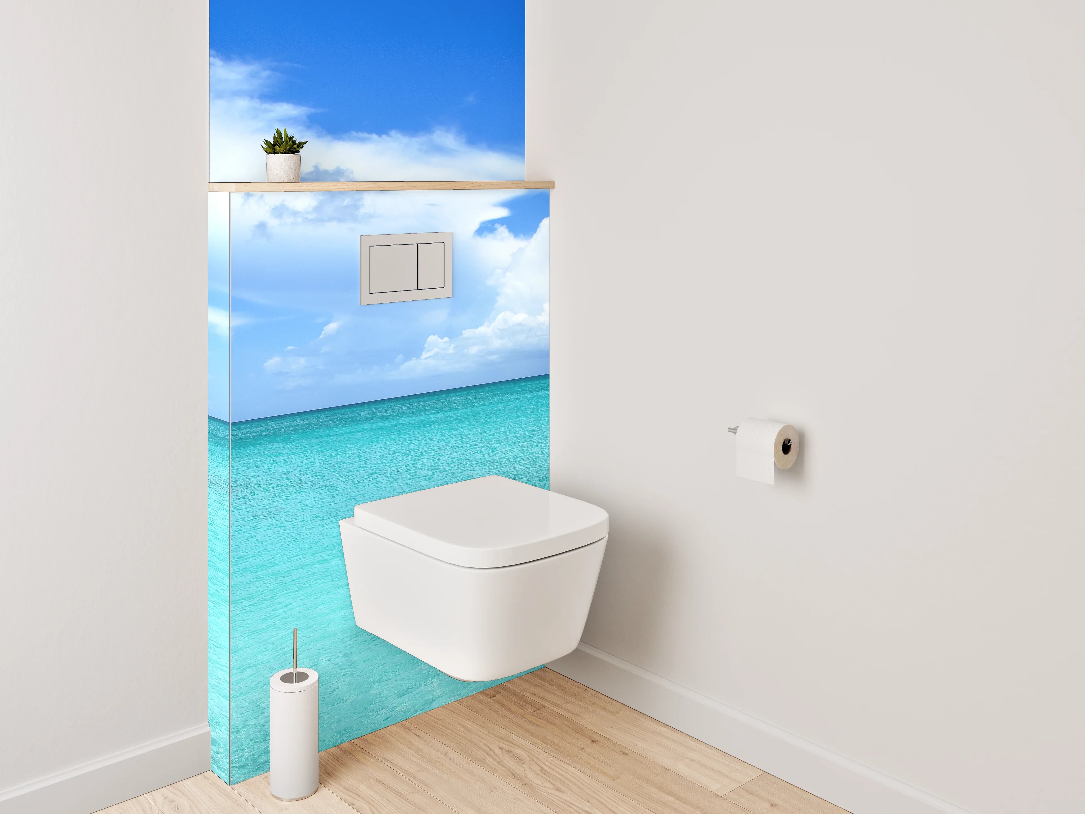 WC-Rückwand - Türkisblaues Paradies am Meer