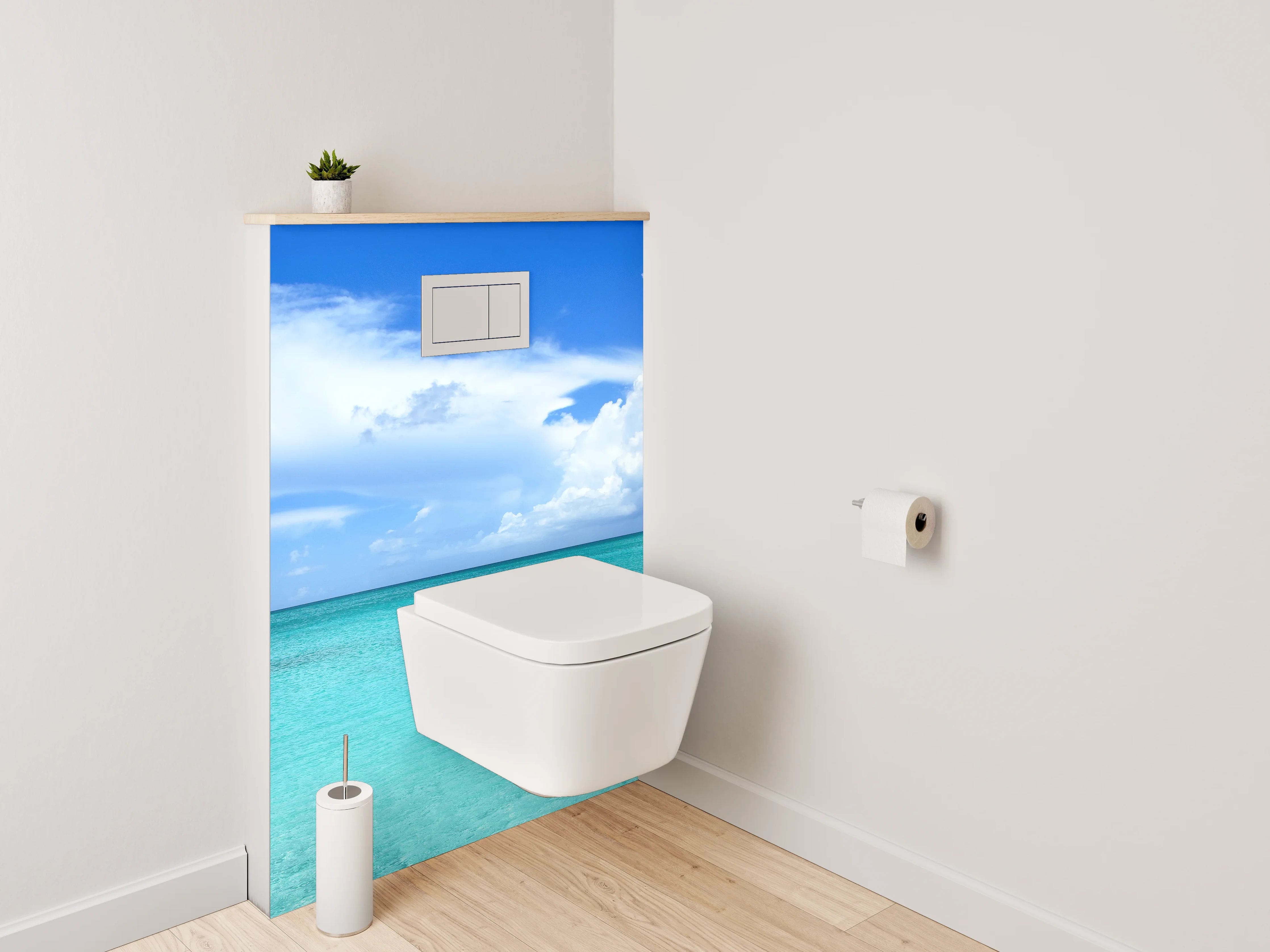 WC-Rückwand - Türkisblaues Paradies am Meer