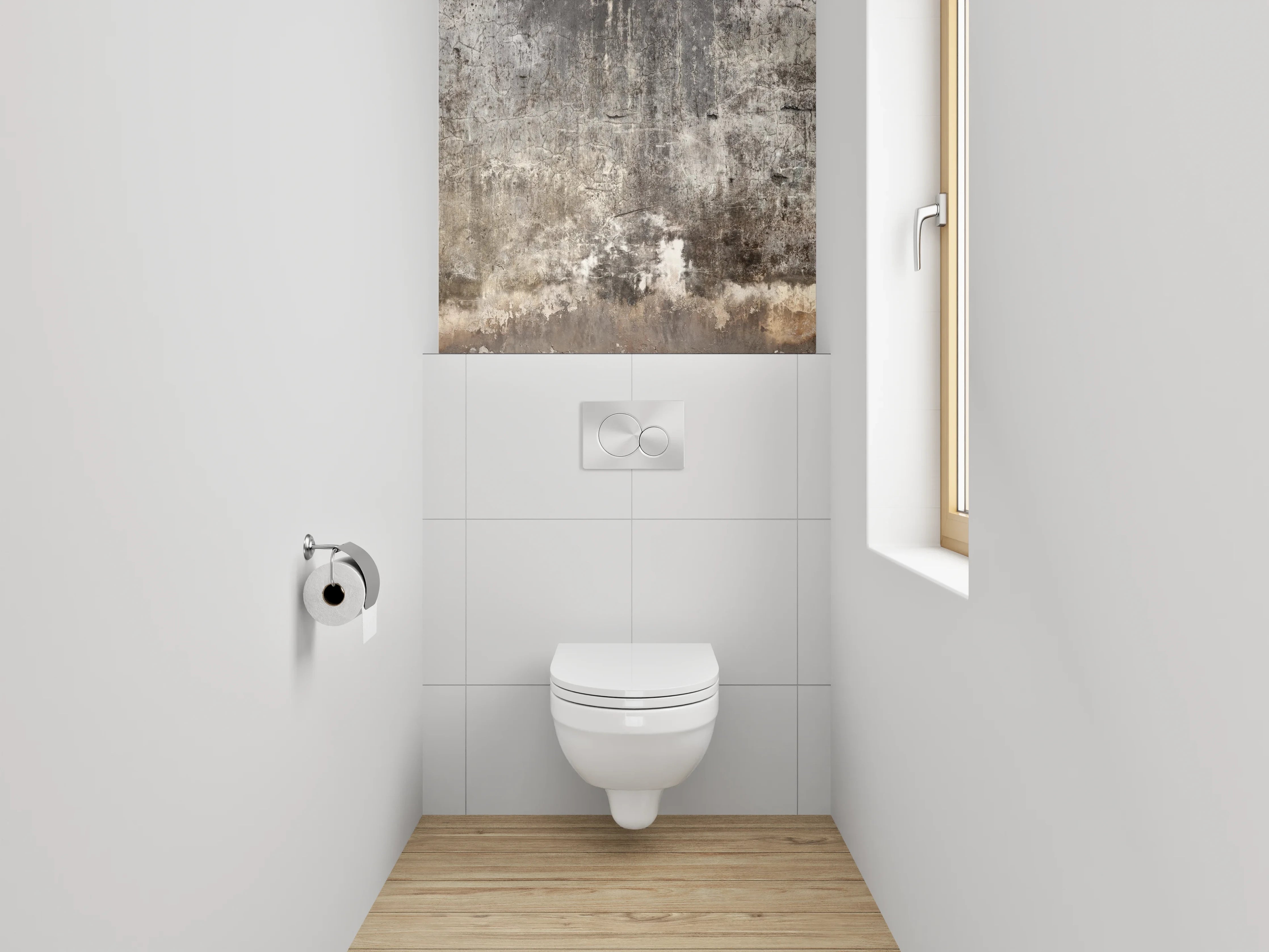 WC-Rückwand - Vintage Betonwand Struktur