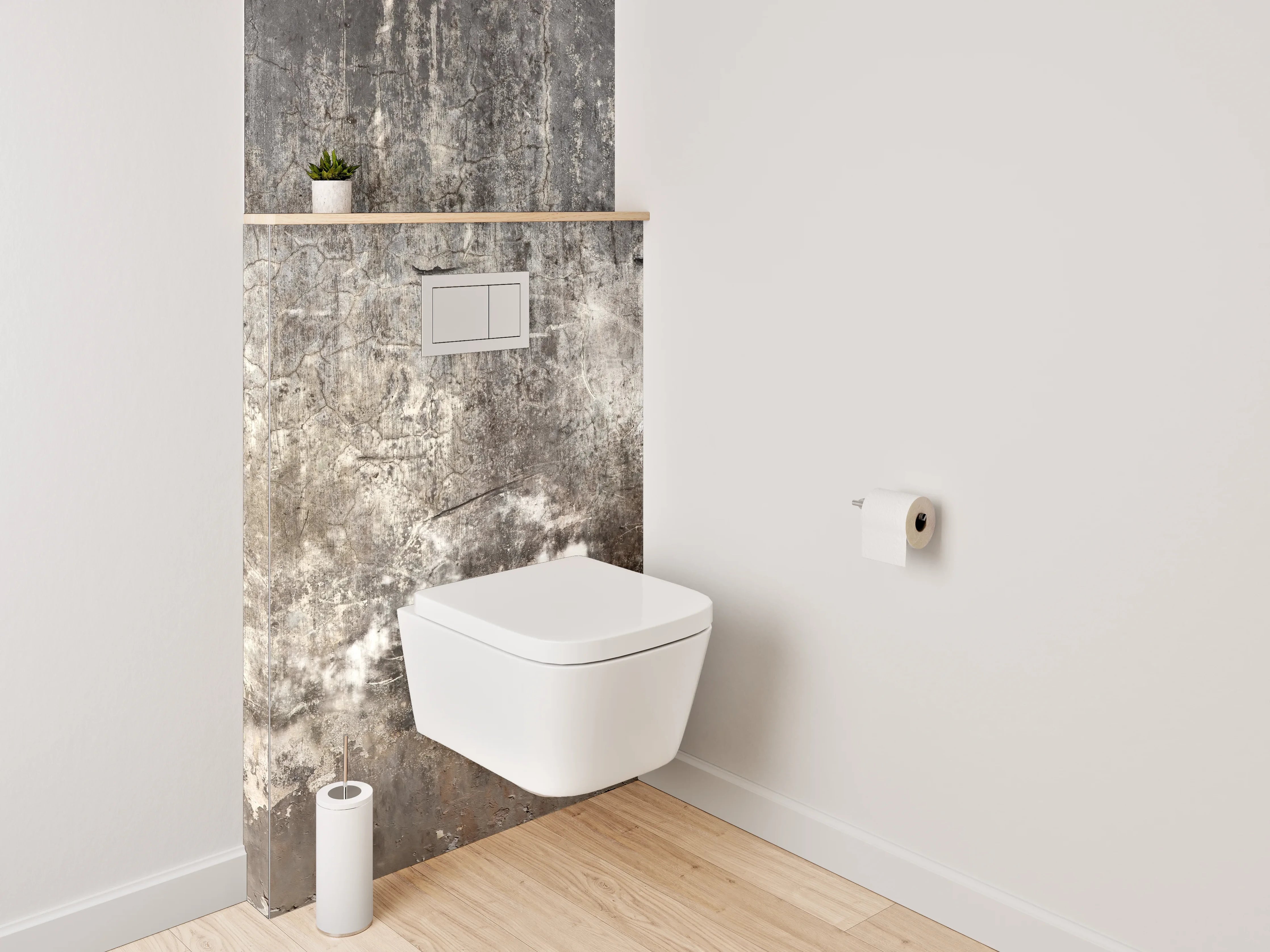 WC-Rückwand - Vintage Betonwand Struktur