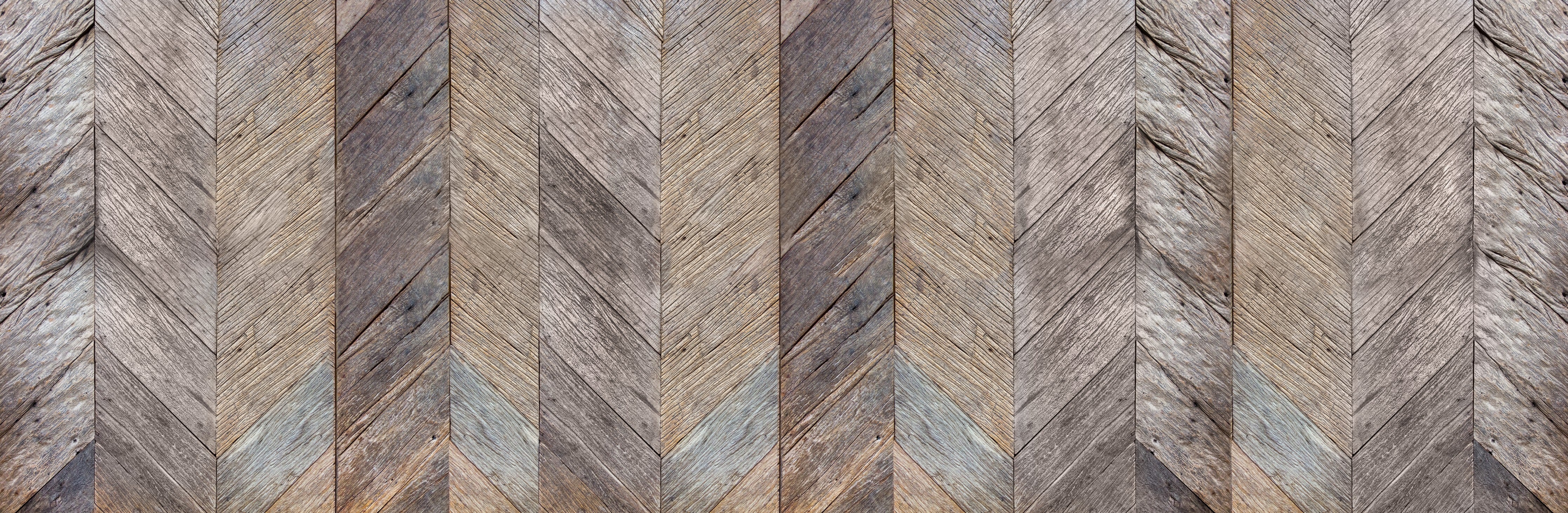 WC-Rückwand-Vintage Holz Chevron Muster