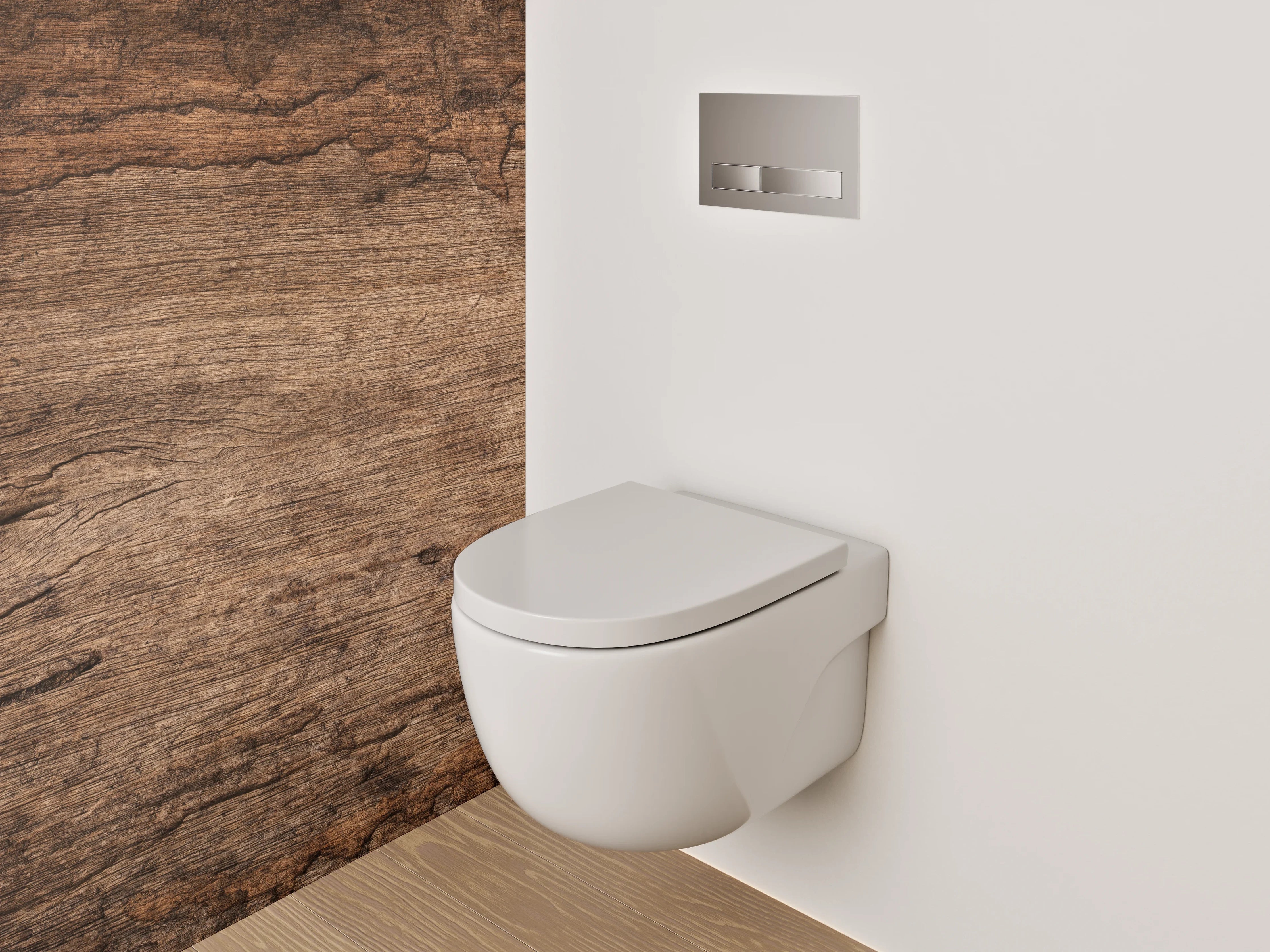 WC-Rückwand - Vintage Holzoptik Wanddekor